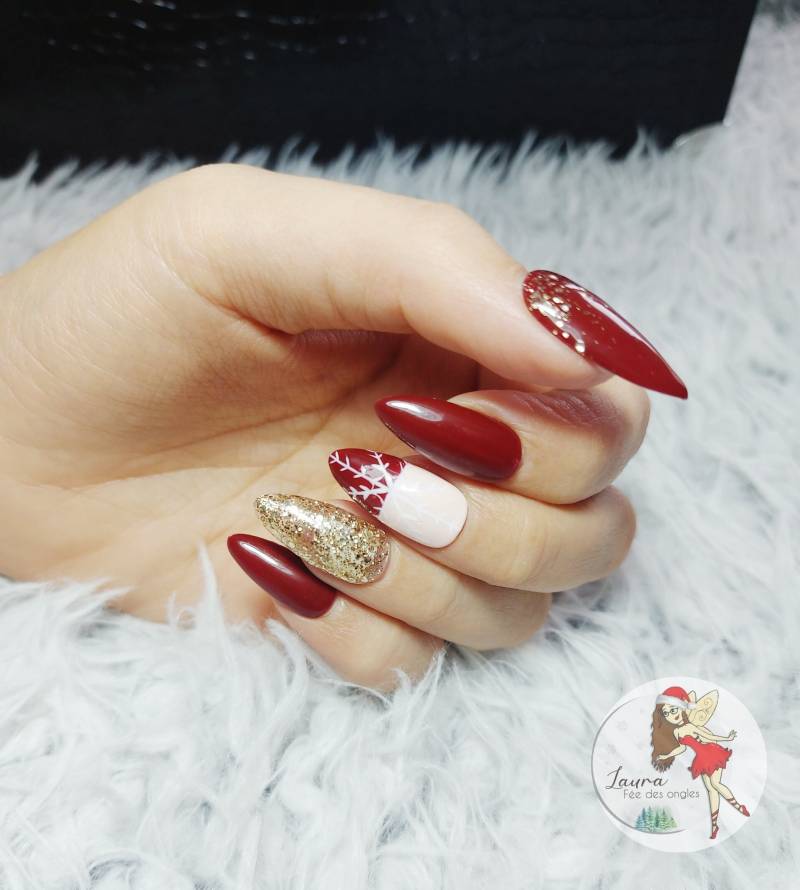 Wiederverwendbare Individuelle Kunstnägel | Press On Nails, 10Er-Set, Weihnachtskollektion 2021 von Etsy - LauraFeeDesOngles