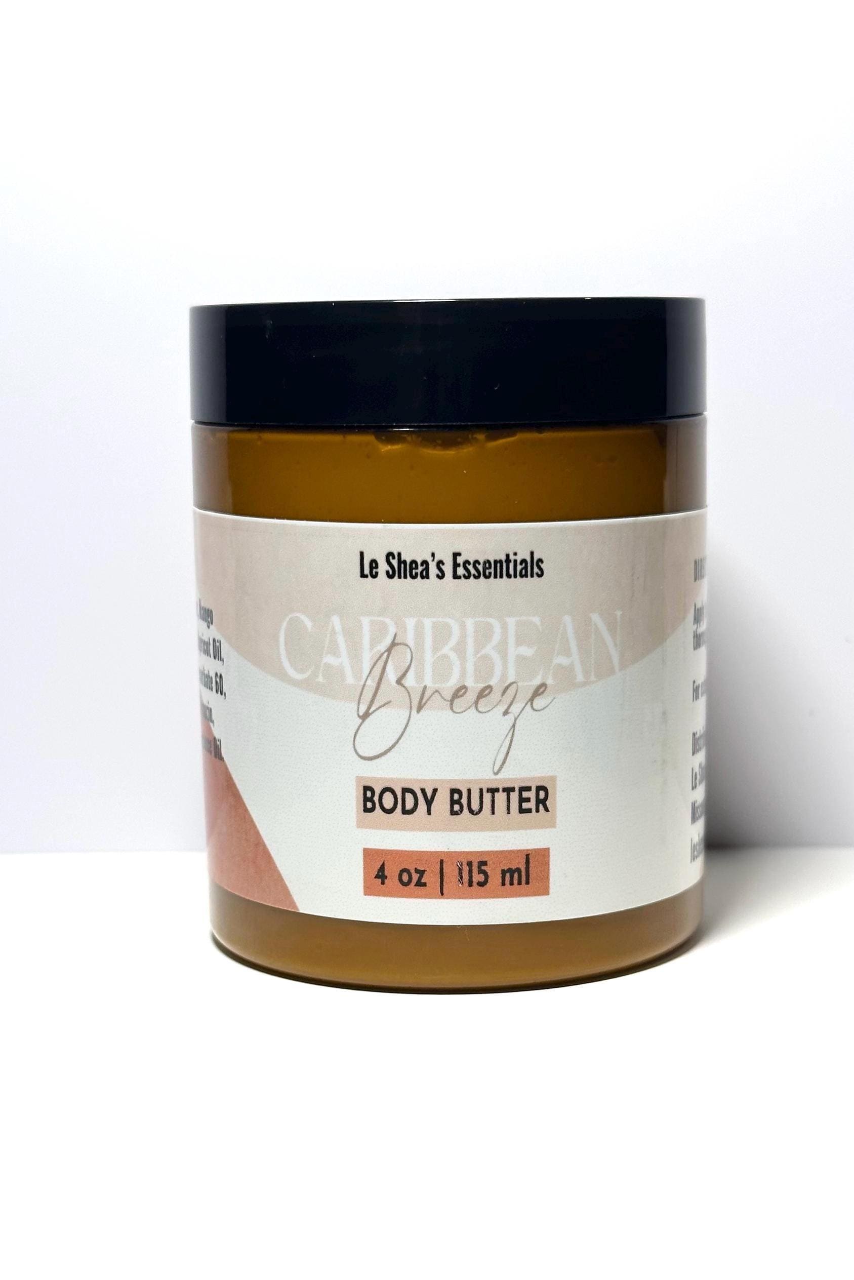 Caribbean Breeze Körperbutter, Natürliche Feuchtigkeitscreme, Sheabutter, Mangobutter, Aprikose, Vitamin E, Kokosnuss Für Trockene, Empfindliche Haut von Etsy - LeSheasEssentialsTX