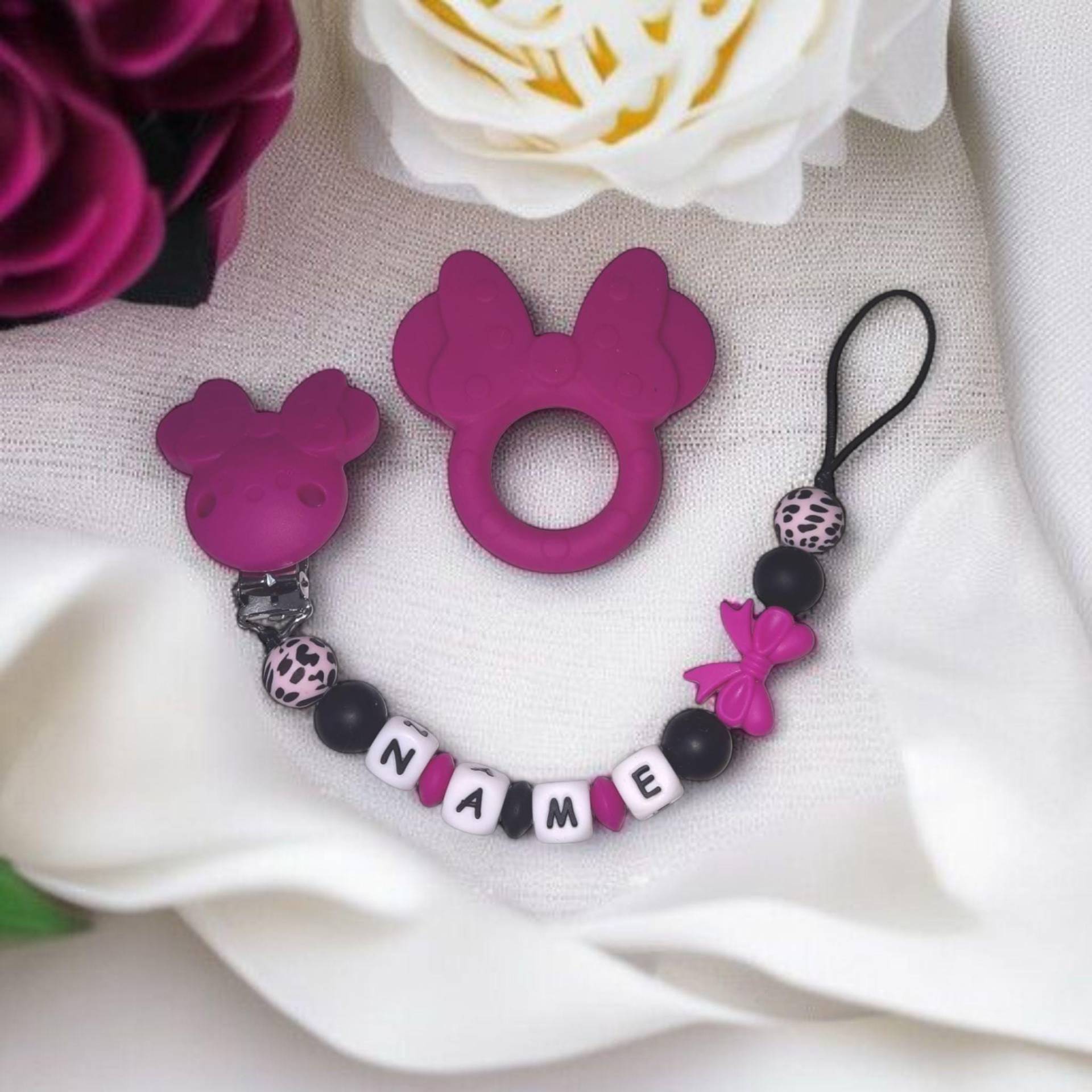 Schnullerkette Personalisiert Mit Beissring Schnullerkette Personalisiert Mit Beissring von Etsy - LemeravigliedimariCo