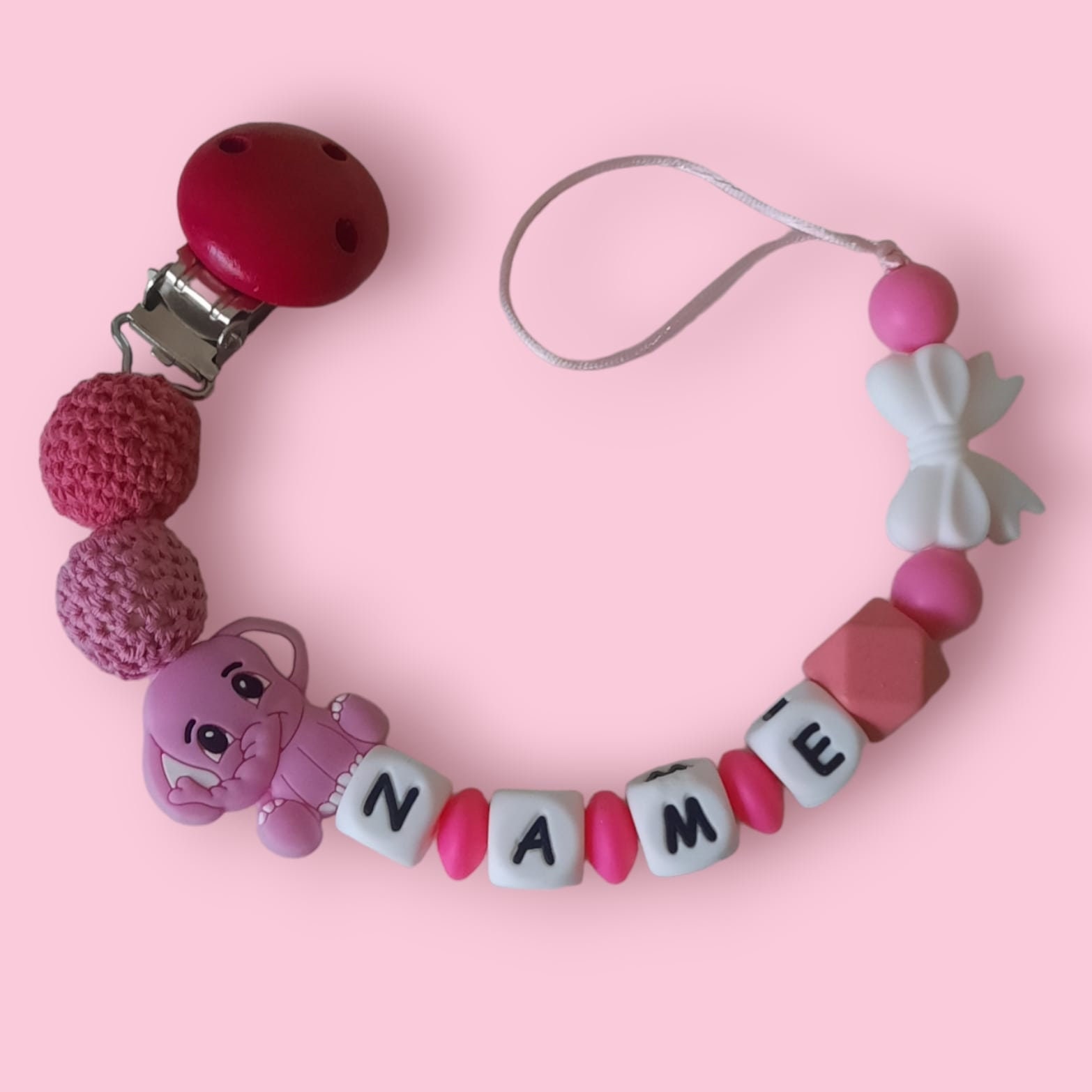 Schnullerkette Personalisiert Schnullerkette Personalisiert von Etsy - LemeravigliedimariCo