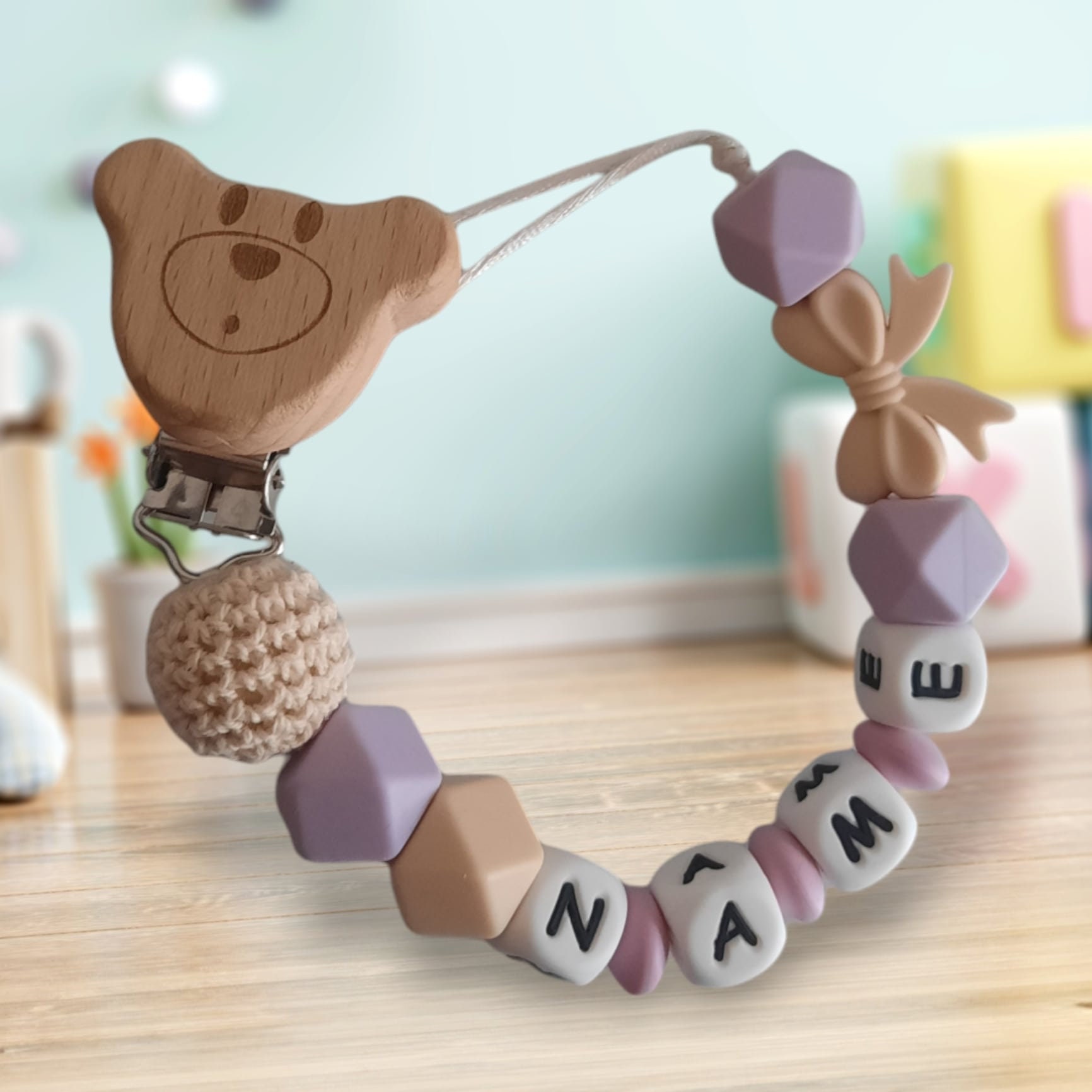 Schnullerkette Personalisiert Schnullerkette Personalisiert von Etsy - LemeravigliedimariCo