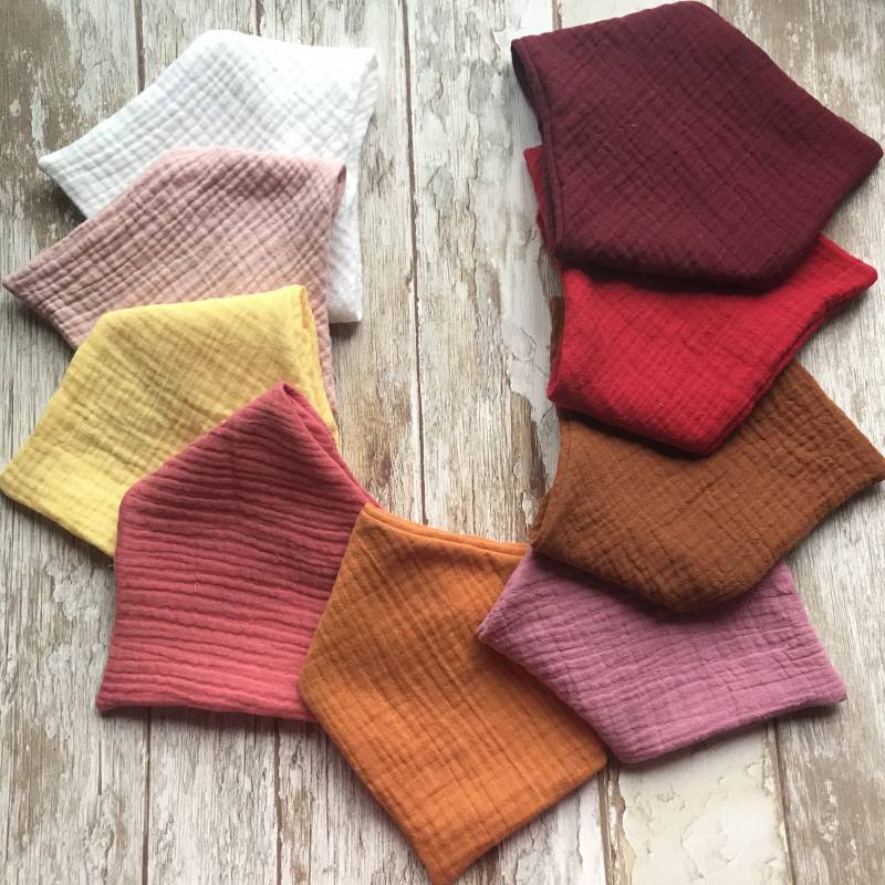 Weiches Baby-Lätzchen Aus Musselin-Baumwolle, Lätzchen-Set Für Babys, Mädchen, Sabber-Bandana, Lätzchen-Set, Sabbernde Neugeborenen-Lätzchen von Etsy - Lesamisdebebe