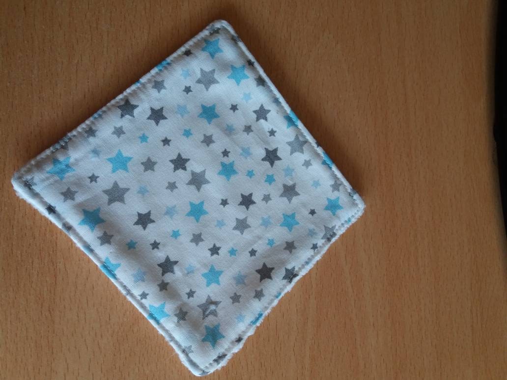 Babyblaue Und Graue Sterne Aus Waschbarer Baumwolle von Etsy - Lescreasdelolos