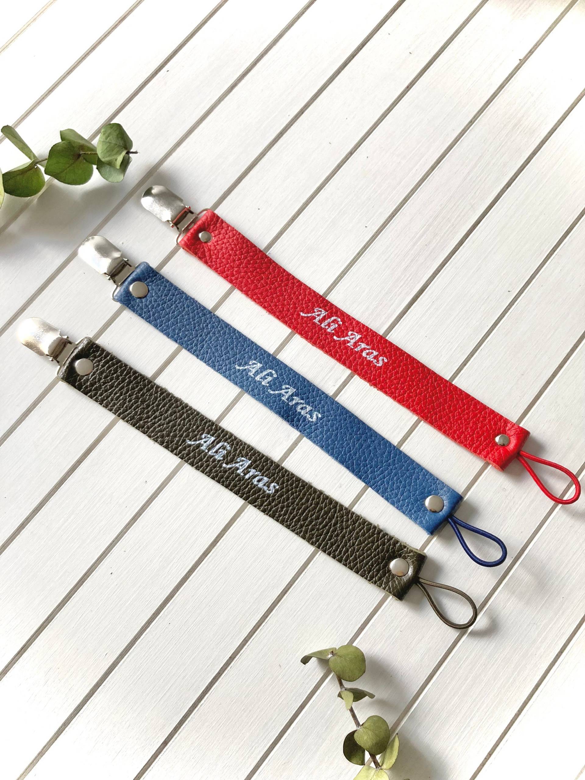 Personalisierter Schnullerclip/Schnullerclips Aus Leder Baby Und Babyshower Geschenk Personalisierter Schnullerhalter - Gurt von Etsy - LiPuna