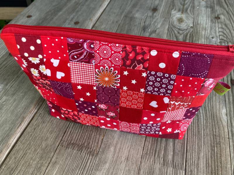 Wickeltasche, Kosmetiktasche in Rot von Etsy - LiaMalaDE