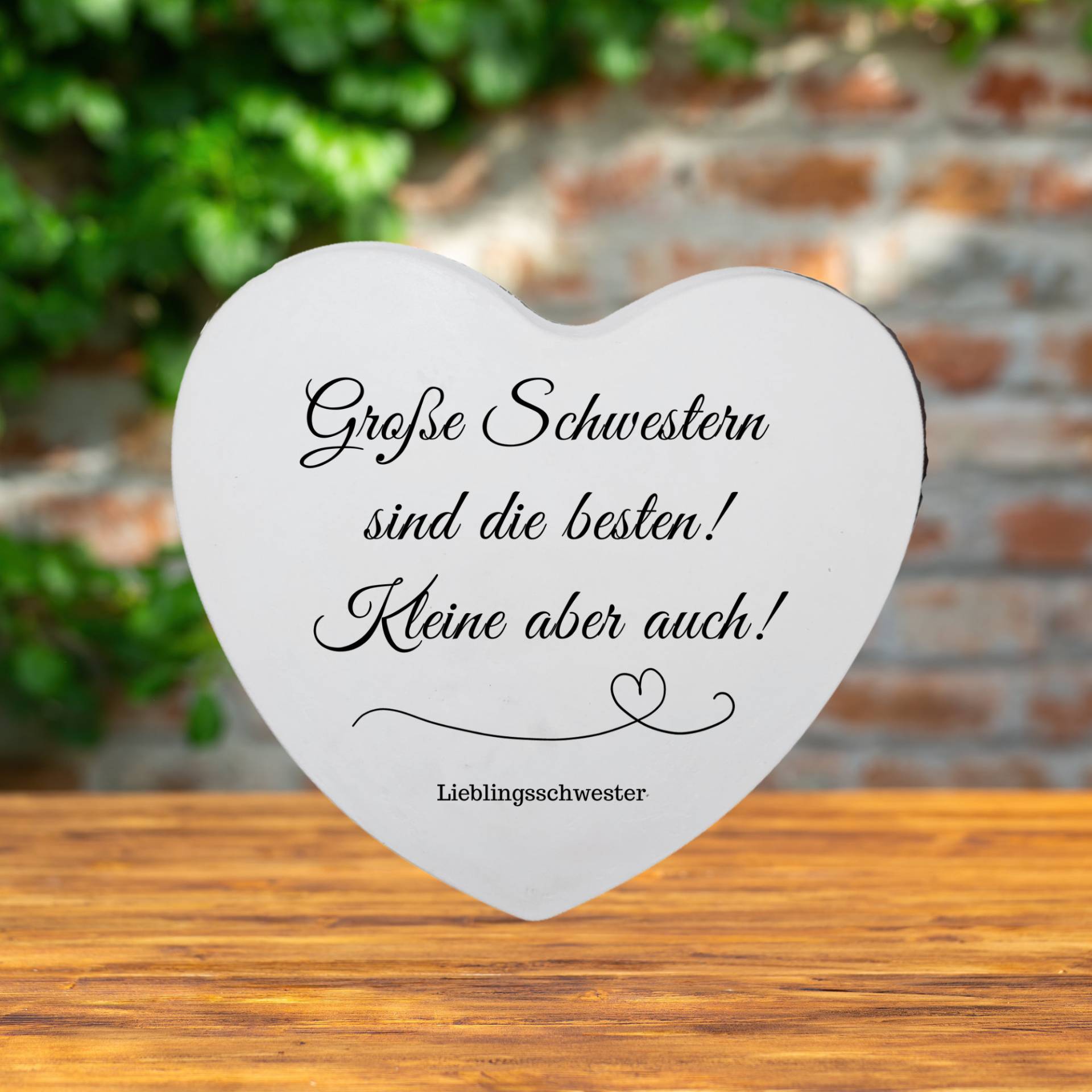 Schwesterherz, Personalisiertes Geschenk Schwester, Herz Mit Aufdruck, Geschenk, Schwesternliebe, Für Schwester von Etsy - LieblingeundCo