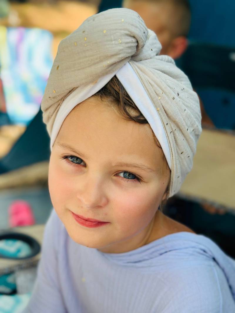 Musselin Haarturban - Turban, 100% Bio Öko-Tex Und Gots Zertifizierte Baumwolle, Für Mama Tochter, Super Saugfähig von Etsy - Lilymer