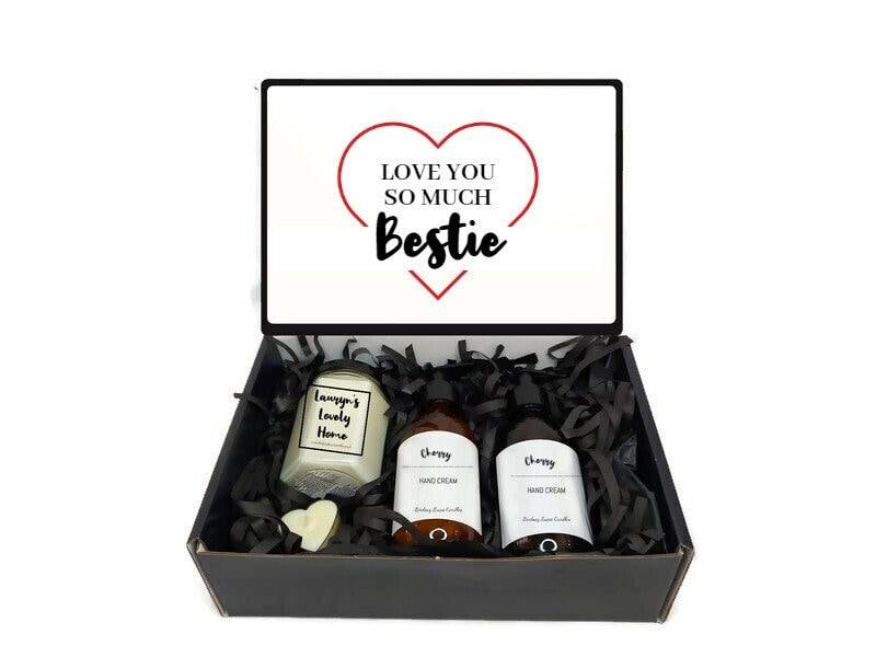 Bestie Geschenkbox Geschenkkorb - Love You So Much von Etsy - LindsayLucasCandles