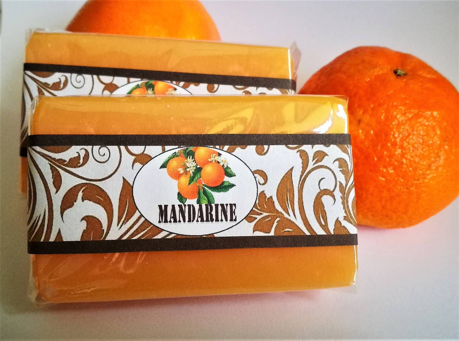 57, 00 Eur/Kgseife "Mandarine" von Etsy - Linneaseifen