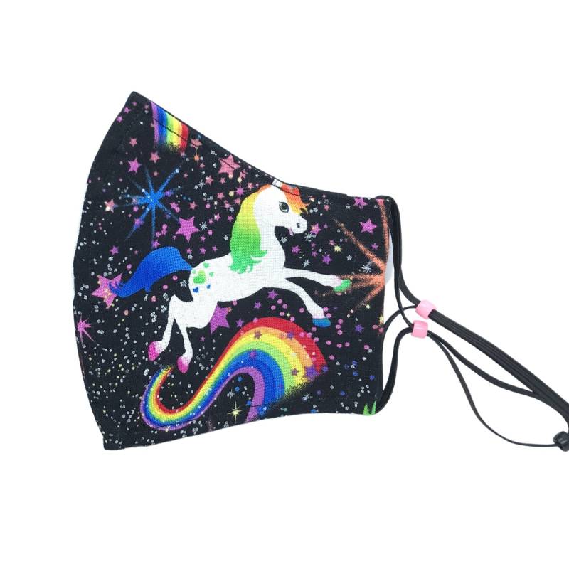 Schwarze Einhorn Gesichtsmaske Mit Nasenbügel & Filtertasche Geschenk Für Sie Klein von Etsy - LisArtCanada