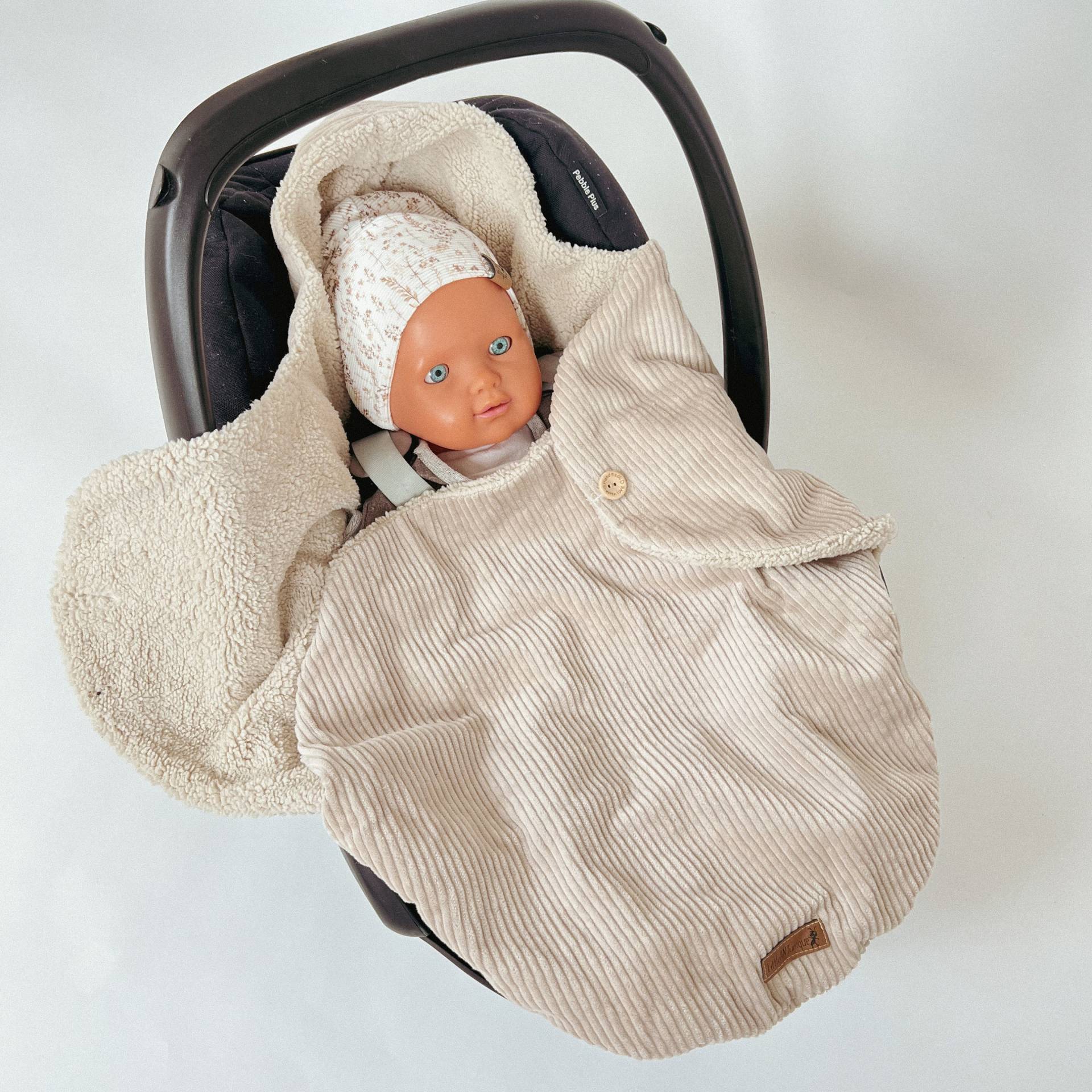Einschlagdecke Cord/Teddy Beige Für Babyschale Mit 3-Punkt-Gurtsystemen Einschlagdecke Cord/Teddy Beige Für Babyschale Mit 3-Punkt-Gurtsystemen von Etsy - LittleANTunique