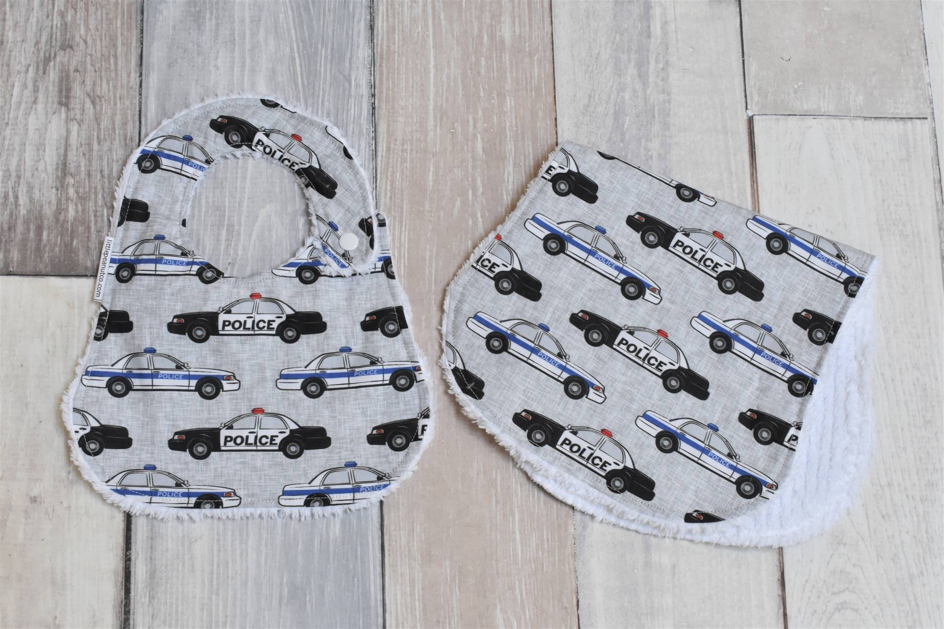 Polizei Baby Lätzchen - Spucktuch Geschenk Polizist Auto Polizei Baby Lätzchen - Spucktuch Geschenk Polizist Auto von Etsy - LittlePeanutCompany