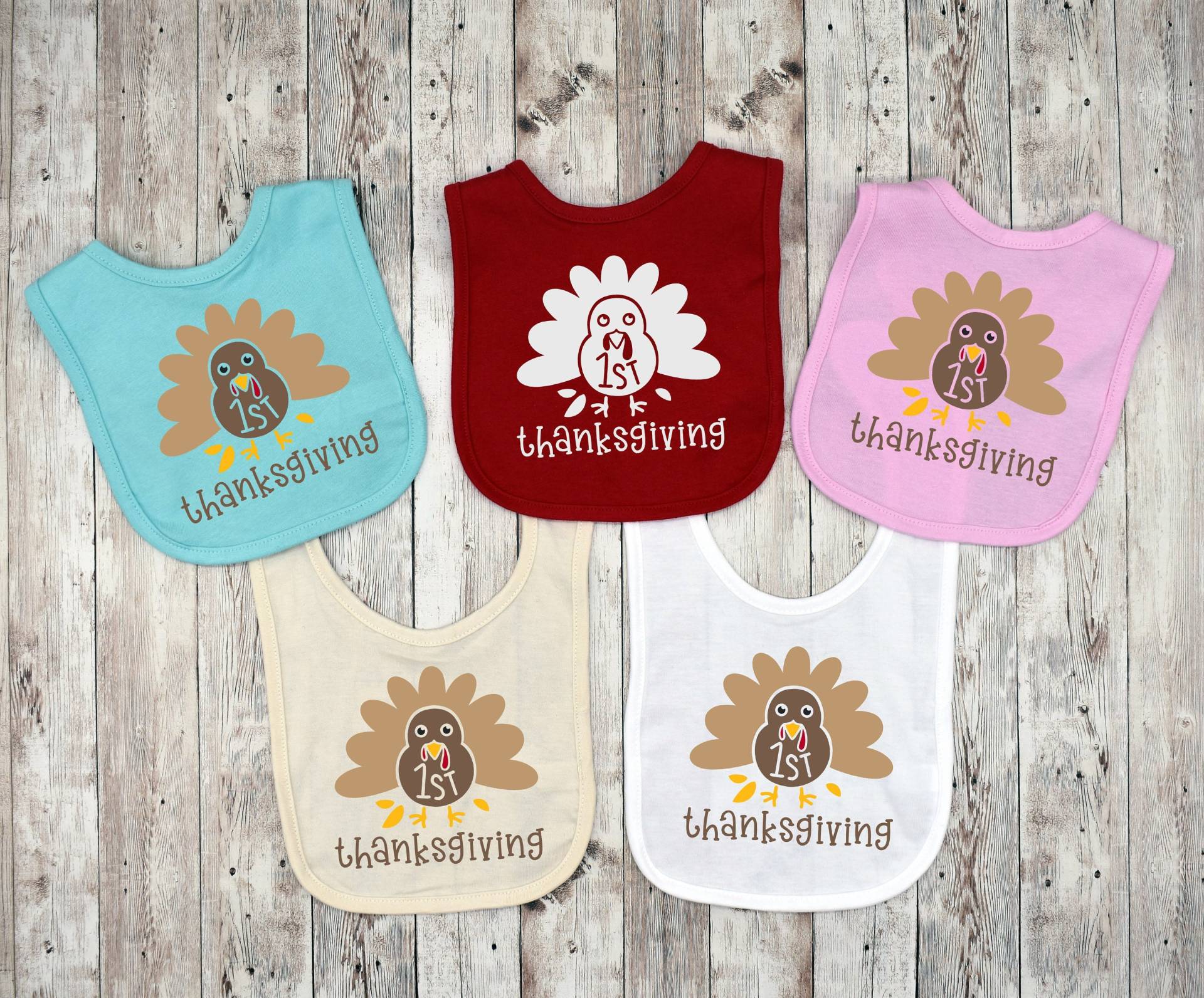 Thanksgiving Baby Lätzchen - 1st First von Etsy - LittleSnuggleShop