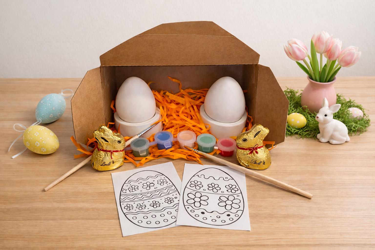 Osterei-Malset Für Kinder Mit Schoko, Farben Und Pinsel - Kreatives Ostergeschenk Osterei-Malset Für Kinder Mit Schoko, Farben Und Pinsel - Kreatives Ostergeschenk von Etsy - LittleSoulArtShop