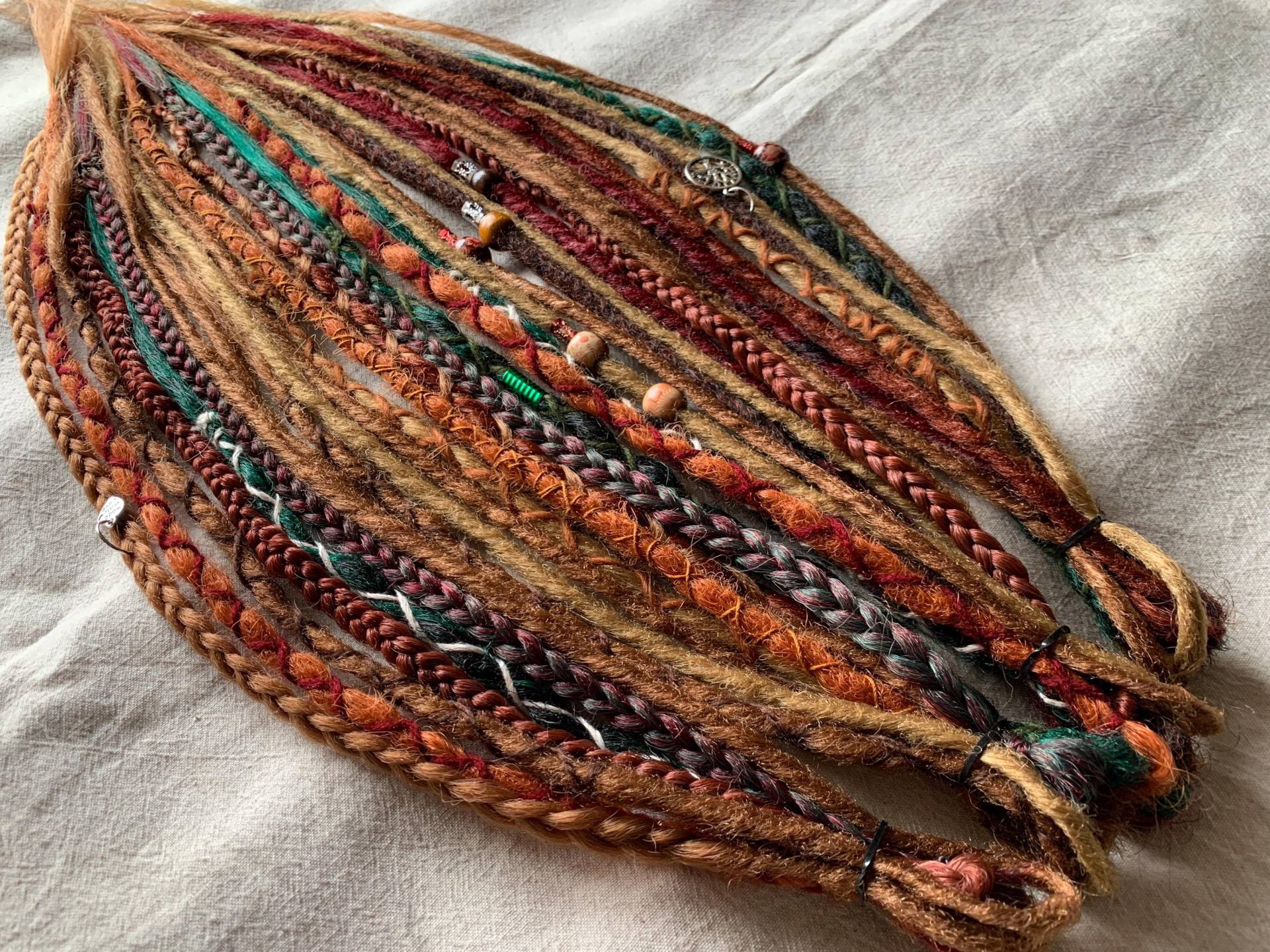 Boho Fairy | Se Or De Dreadlocks Extensions Synthetic Dreads Partial Full Sets Orange Ginger Copper Darkcopper Blonde Brown Green Boho Fairy | Se Or De Dreadlocks Extensions Synthetic Dreads Partial Full Sets Orange Ginger Copper Darkcopper Blonde Brown Green von Etsy - LivanaDreadart