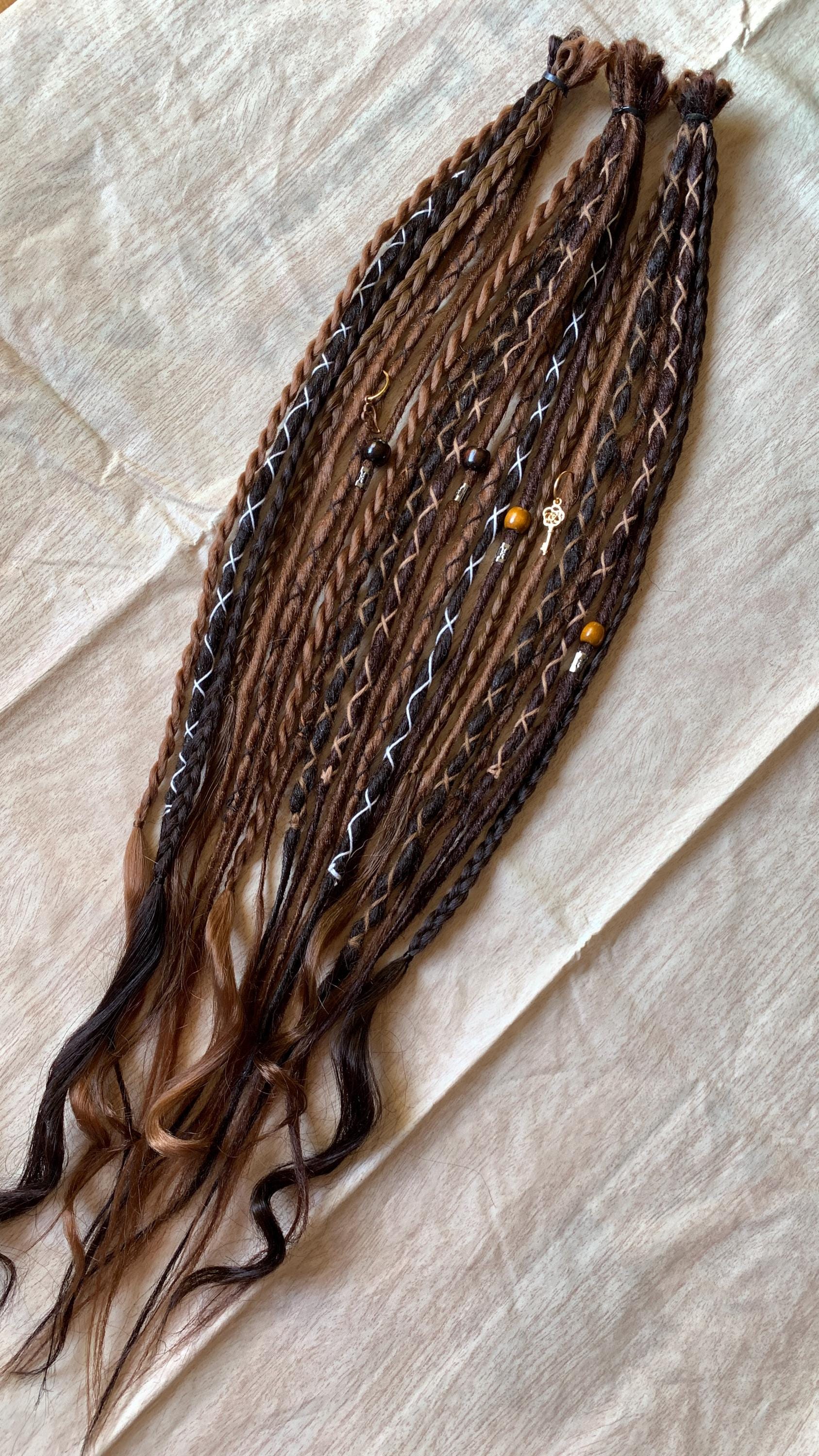 Brown Colours | Custom Made Dreadlocks Extensions Synthetic Dreads Partial Or Full Sets Pecan Copper Darkbrown Brown Colours | Custom Made Dreadlocks Extensions Synthetic Dreads Partial Or Full Sets Pecan Copper Darkbrown von Etsy - LivanaDreadart