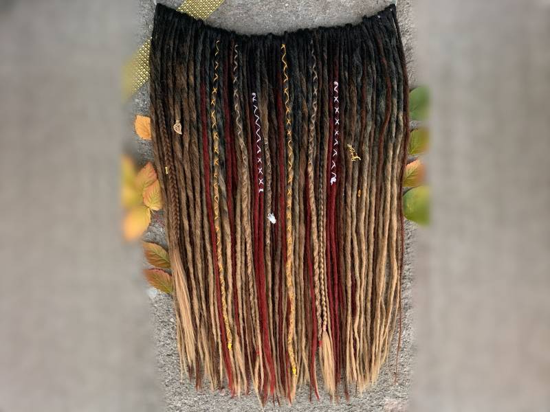 Spirit Animal | Se Or De Smooth Dreadlocks Extensions Synthetic Dreads Partial Full Sets Black Blonde Copper Burgundy Wine Brown Gold von Etsy - LivanaDreadart