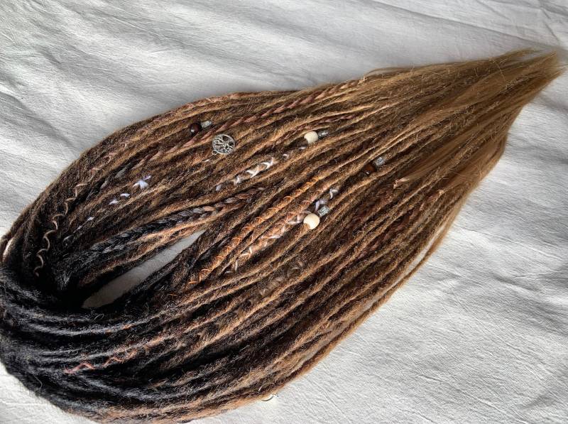 True Natural | Custom Made Dreadlocks Extensions Synthetic Dreads Partial Sets Black Brown Blonde Ombre von Etsy - LivanaDreadart