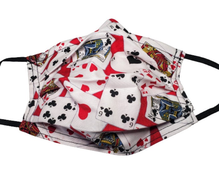 Royal Flush Poker Gesichtsmaske Verstellbare Wiederverwendbare Mit Nasennadel Draht Und Filterfach von Etsy - LochNessLocker