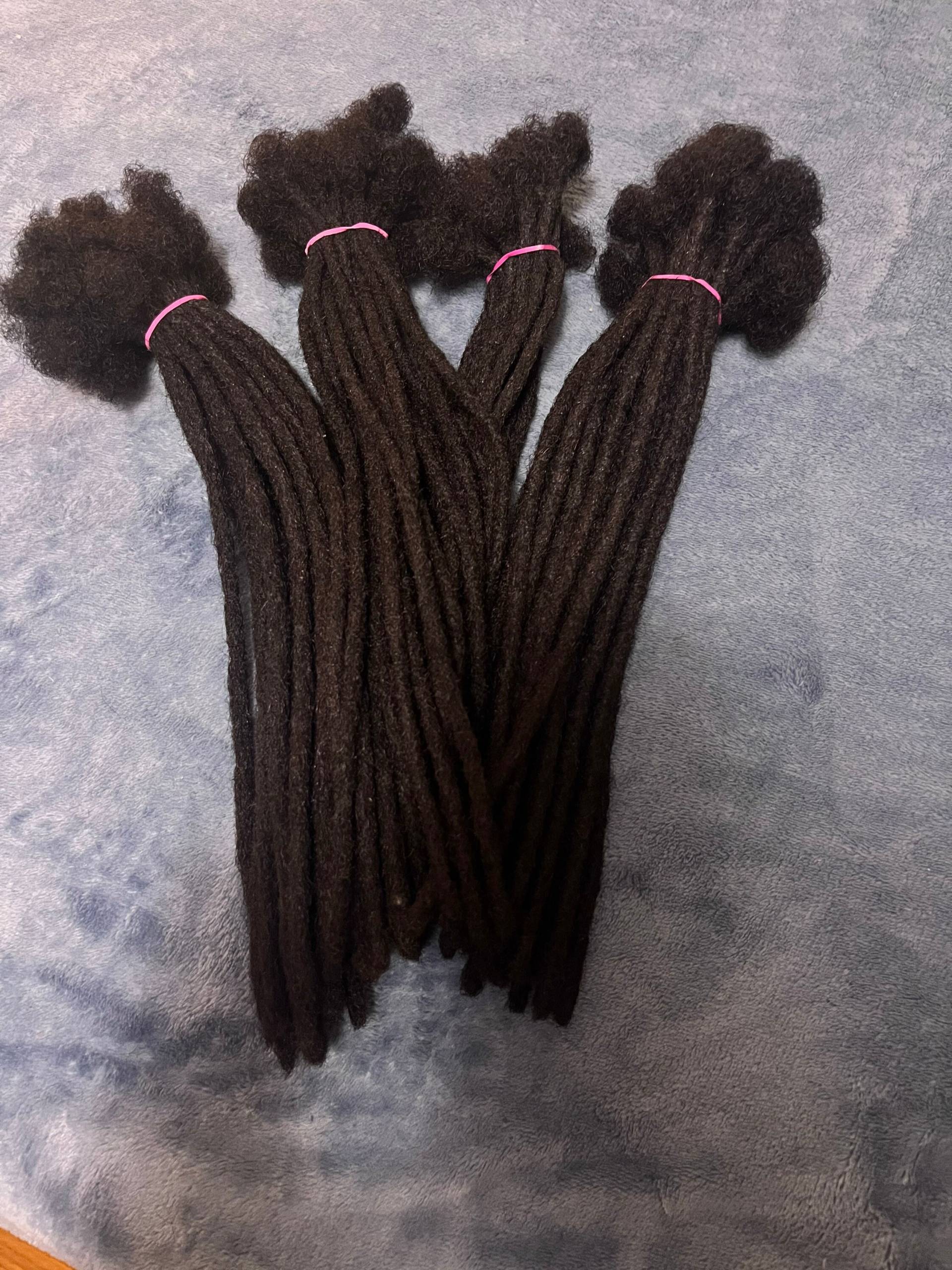 70 Stk. 10" 0, 4cm 100% Echthaar Dreadlocs Haarverlängerungen von Etsy - Locsbyindra