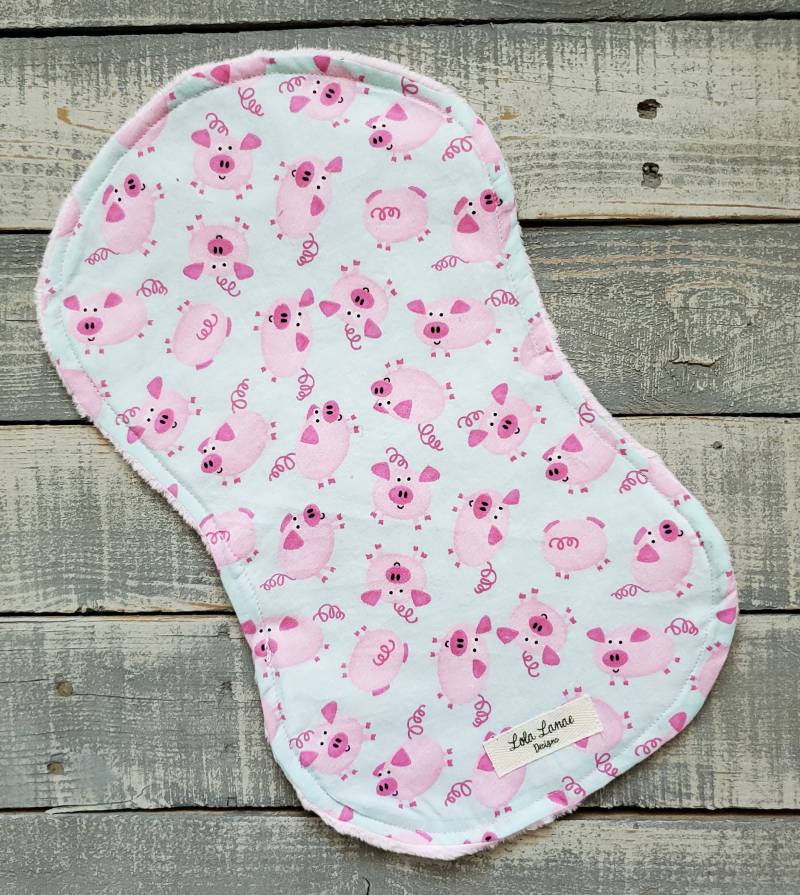 Blau Rosa Ferkel Baumwolle Und Minky Baby Burp Tuch Weicher Rag Kaktus Western Boho Junge Mädchen Shower Geschenk Südwest Schwein Farm von Etsy - LolaLanaeDesignsCo