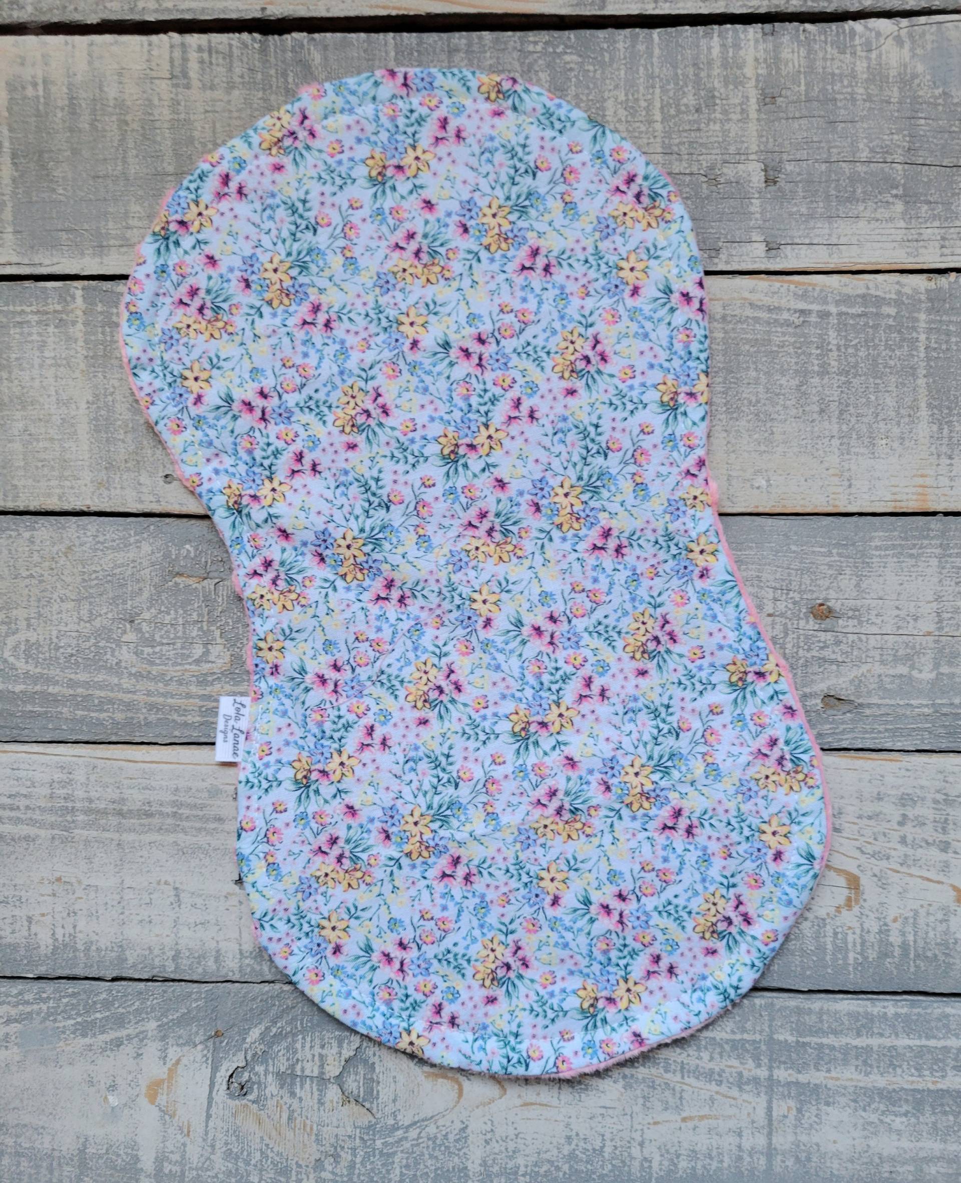 Blau Rosa Floral Baumwolle Und Minky Baby Tuch Weicher Burp Rag Native Western Boho Mädchen Shower Geschenk Southwest Cowgirl Blumen von Etsy - LolaLanaeDesignsCo