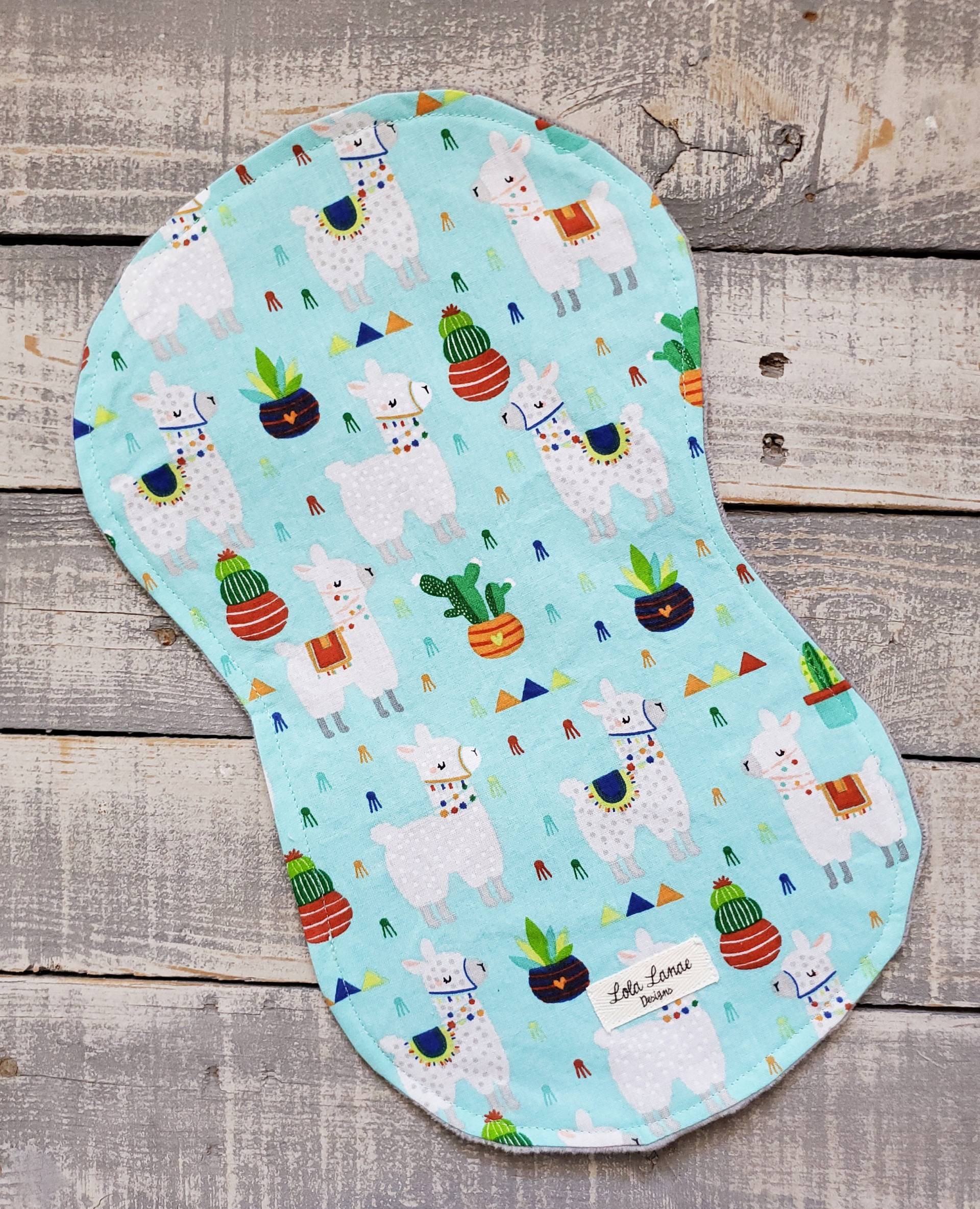 Lama Kaktus Saftig Baumwolle Und Minky Baby Burp Tuch Weiche Säugling Rag Westlichen Boho Junge Mädchen Baby-Dusche-Geschenk Südwesten von Etsy - LolaLanaeDesignsCo