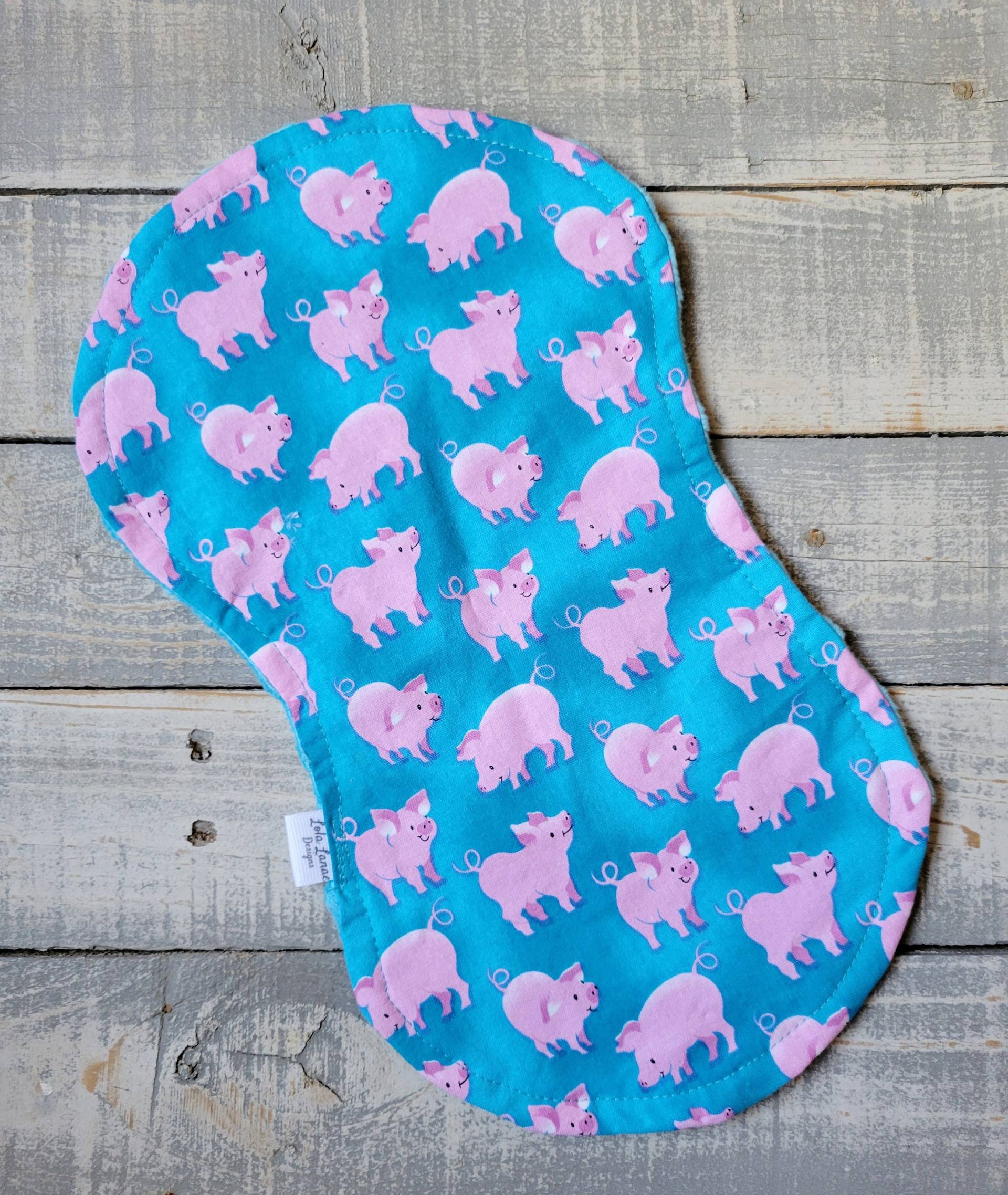 Rosa Blau Ferkel Baumwolle Und Minky Baby Spucktuch Weiches Säugling Tier Western Boho Jungen Mädchen Shower Geschenk Südwesten Schwein Farm von Etsy - LolaLanaeDesignsCo