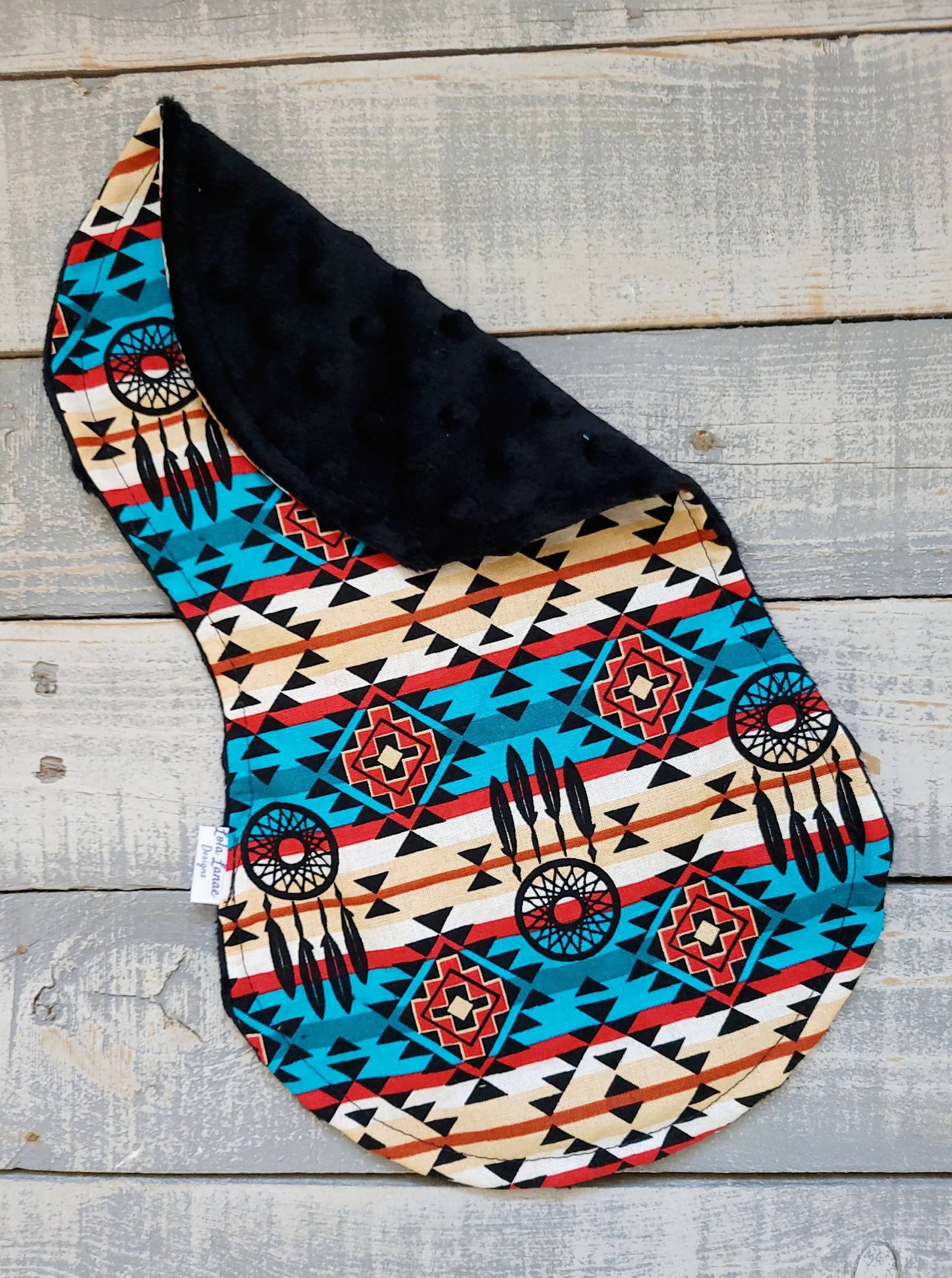 Western Teal Und Rot Traumfänger Azteken Baumwolle Minky Baby Tuch Weicher Burp Rag Southwestern Native Boy Mädchen Shower Geschenk von Etsy - LolaLanaeDesignsCo