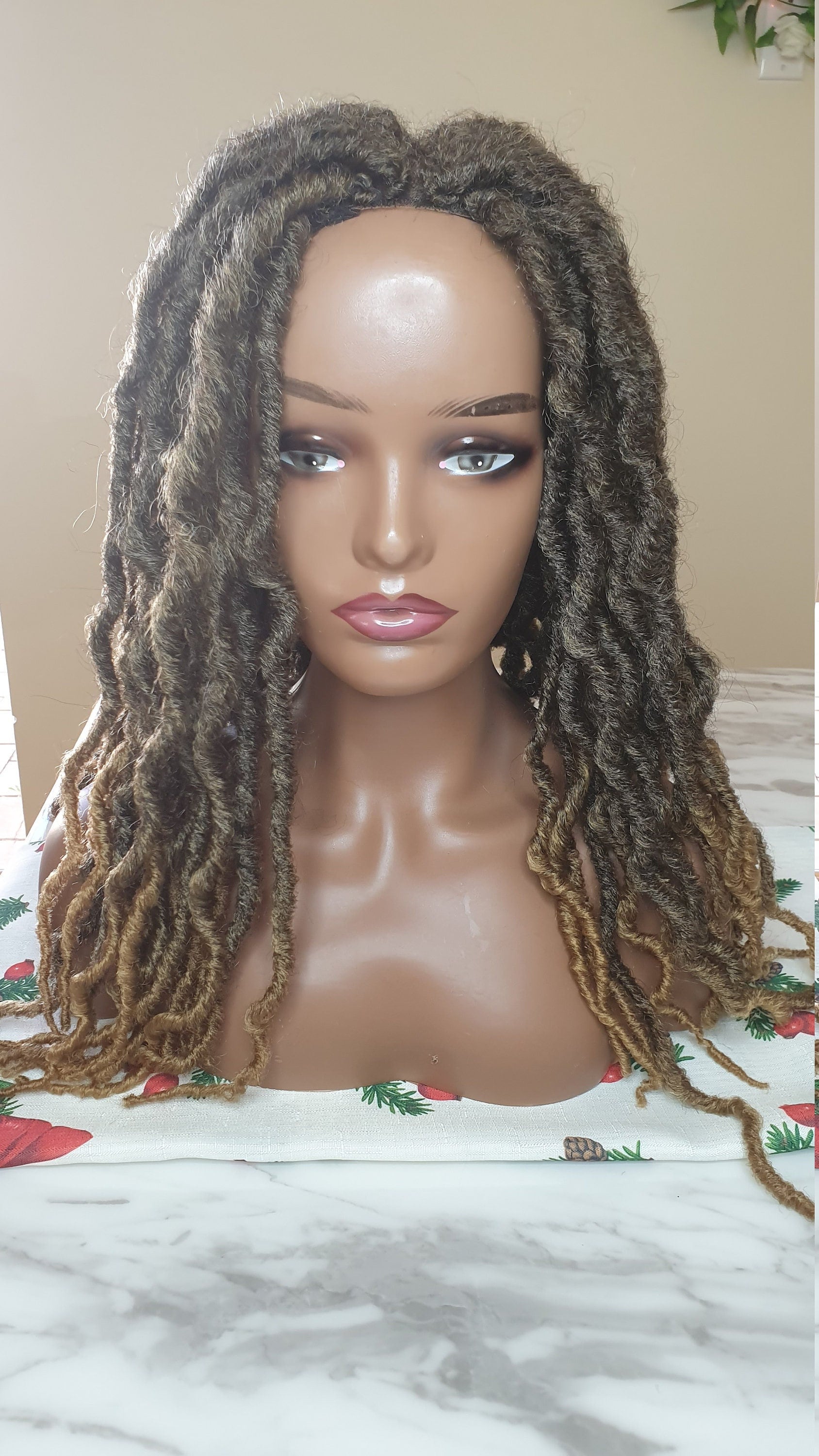 Freetress Locs Gehäkelte Perücke/Faux Perücke/18Inches Wig/Crochet Wig von Etsy - LouiseHairFeel