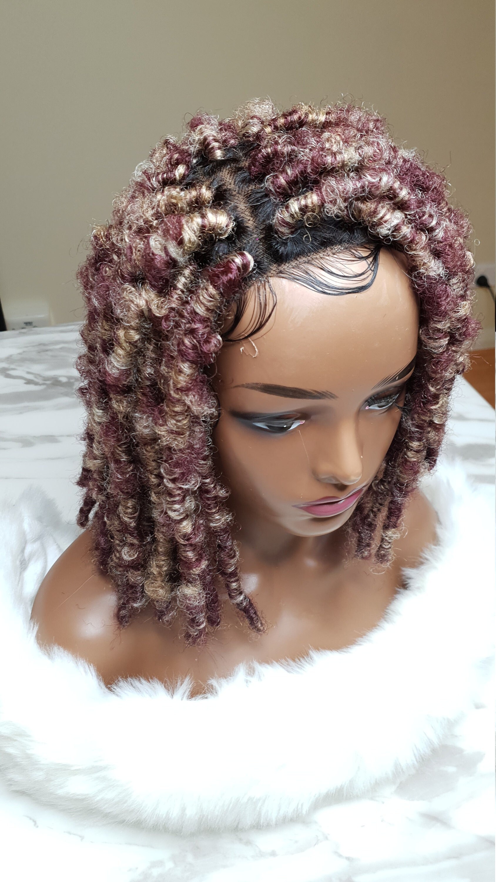 Ombre/Highlight Distressed Locs/Butterfly Locs/Locs/Butterfly Locs Ombre Wig/4x4 Lace Front Butterfly Wig/Lace Wig von Etsy - LouiseHairFeel