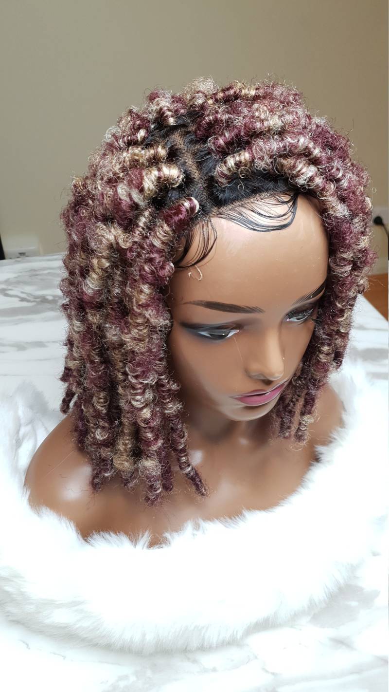 Ombre/Highlight Distressed Locs/Butterfly Locs/Locs/Butterfly Locs Ombre Wig/4x4 Lace Front Butterfly Wig/Lace Wig von Etsy - LouiseHairFeel