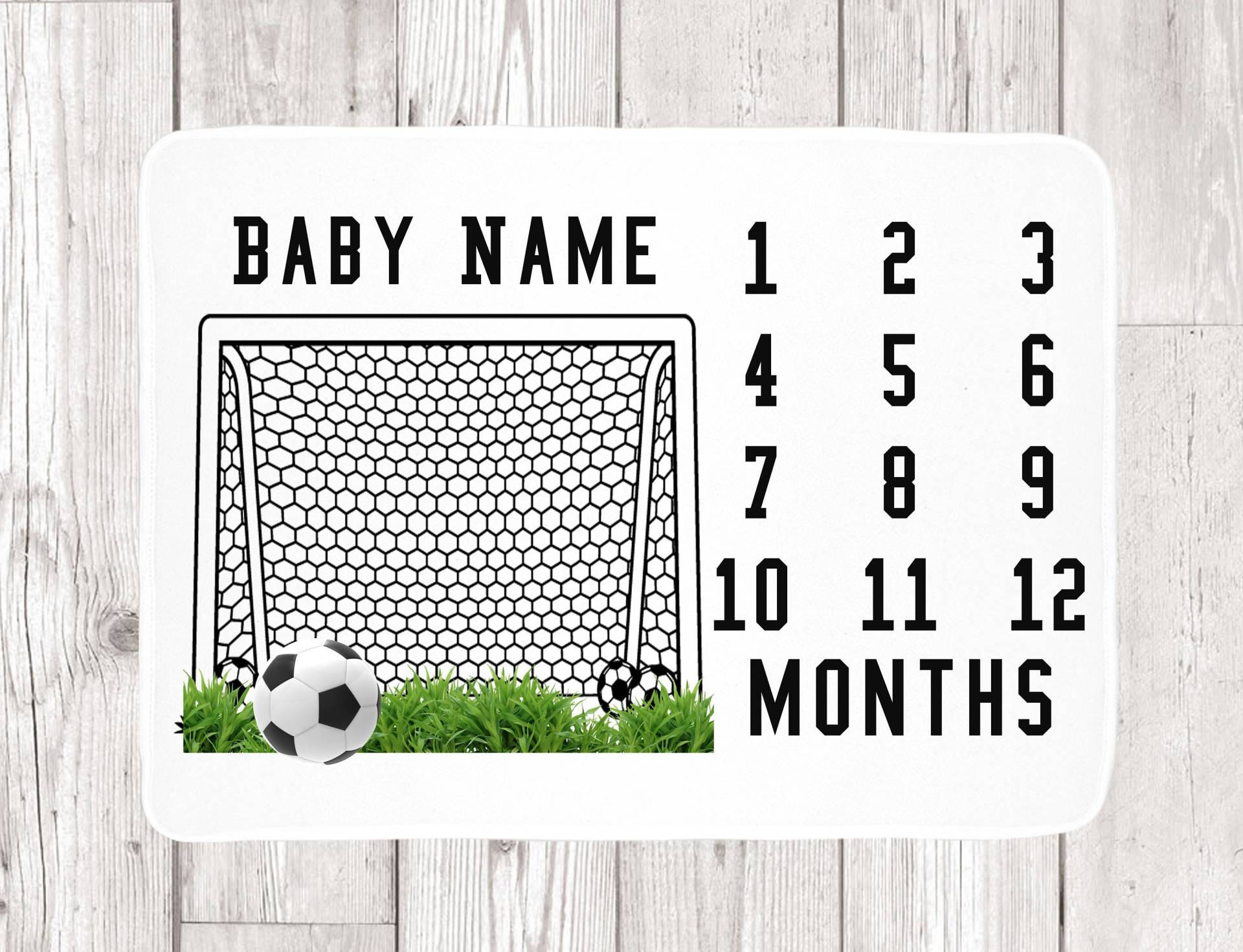 Fußball Meilenstein Babydecke - Personalisierte Baby-Dusche Futbol Baby-Dusche-Geschenk Monatlich Fußball Meilenstein Babydecke - Personalisierte Baby-Dusche Futbol Baby-Dusche-Geschenk Monatlich von Etsy - LoveGiftStudios