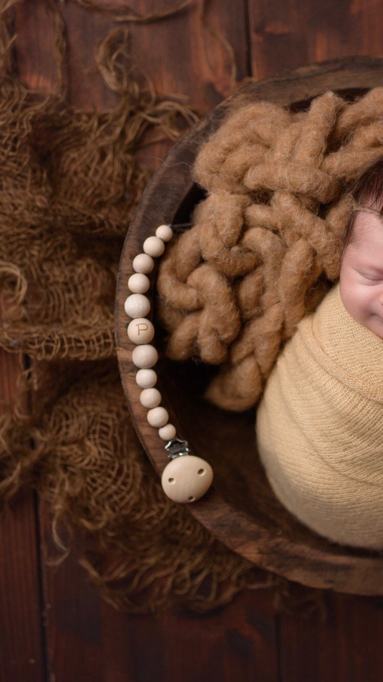 Schnullerkette Natur Geburt | Baby Name Geschenk Schnullerkette Natur Geburt | Baby Name Geschenk von Etsy - LoveMoonKids