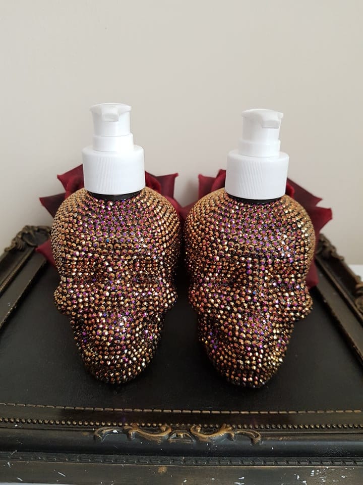 2xcrystal Skull Flüssigseife Befüllbare Flasche 350Ml Seifenspender Handseife Duschgel Shampoo Transparent Leere Fertig Als Geschenk von Etsy - LovelyBoutiqueGB