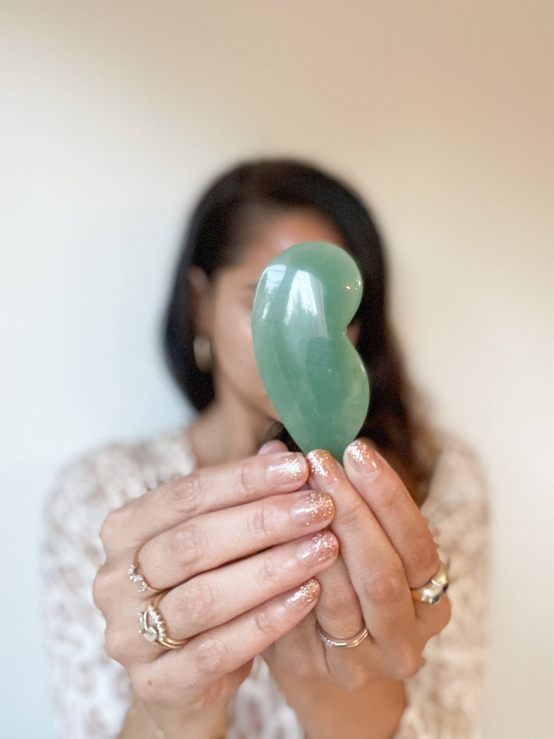 Grüne Jade Akupressur Gua Sha, 5Ml Gesichtsöl, Fine Line Tool, Beauty-Tool Massage-steine, Gesichtsmassage Board, Kristall-Massage-Tool von Etsy - Lovevioletalchemy