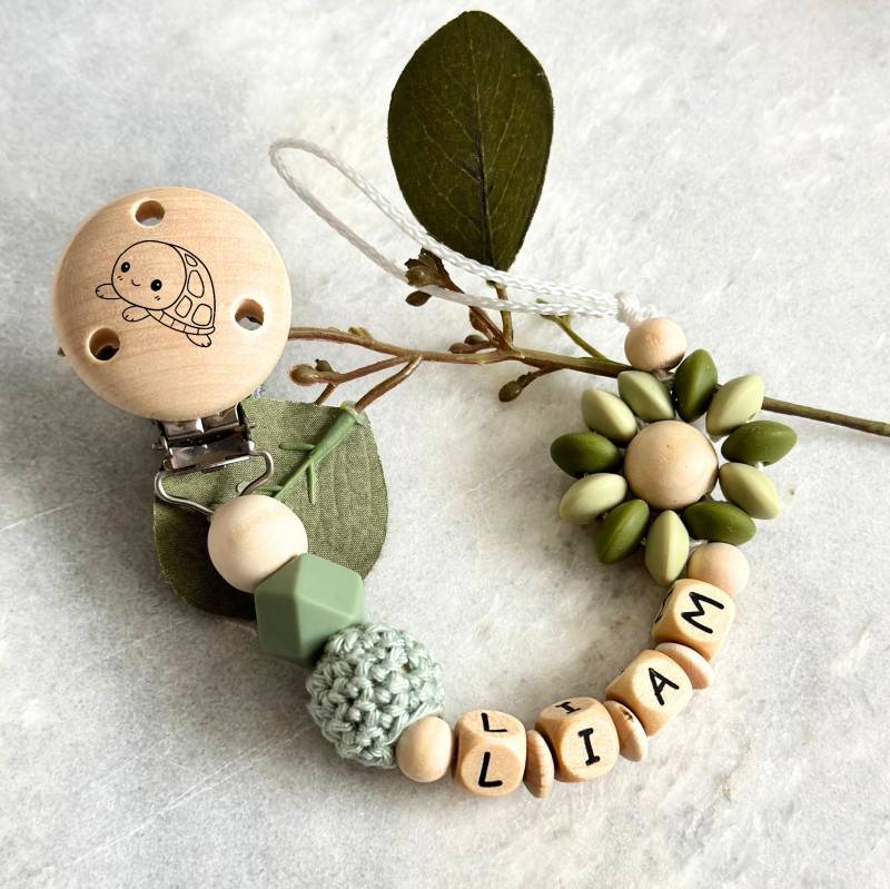 Schnullerkette, Schnullerkette Mit Namen, Personalisiert, Baby Geschenk von Etsy - LulismadeBoutique