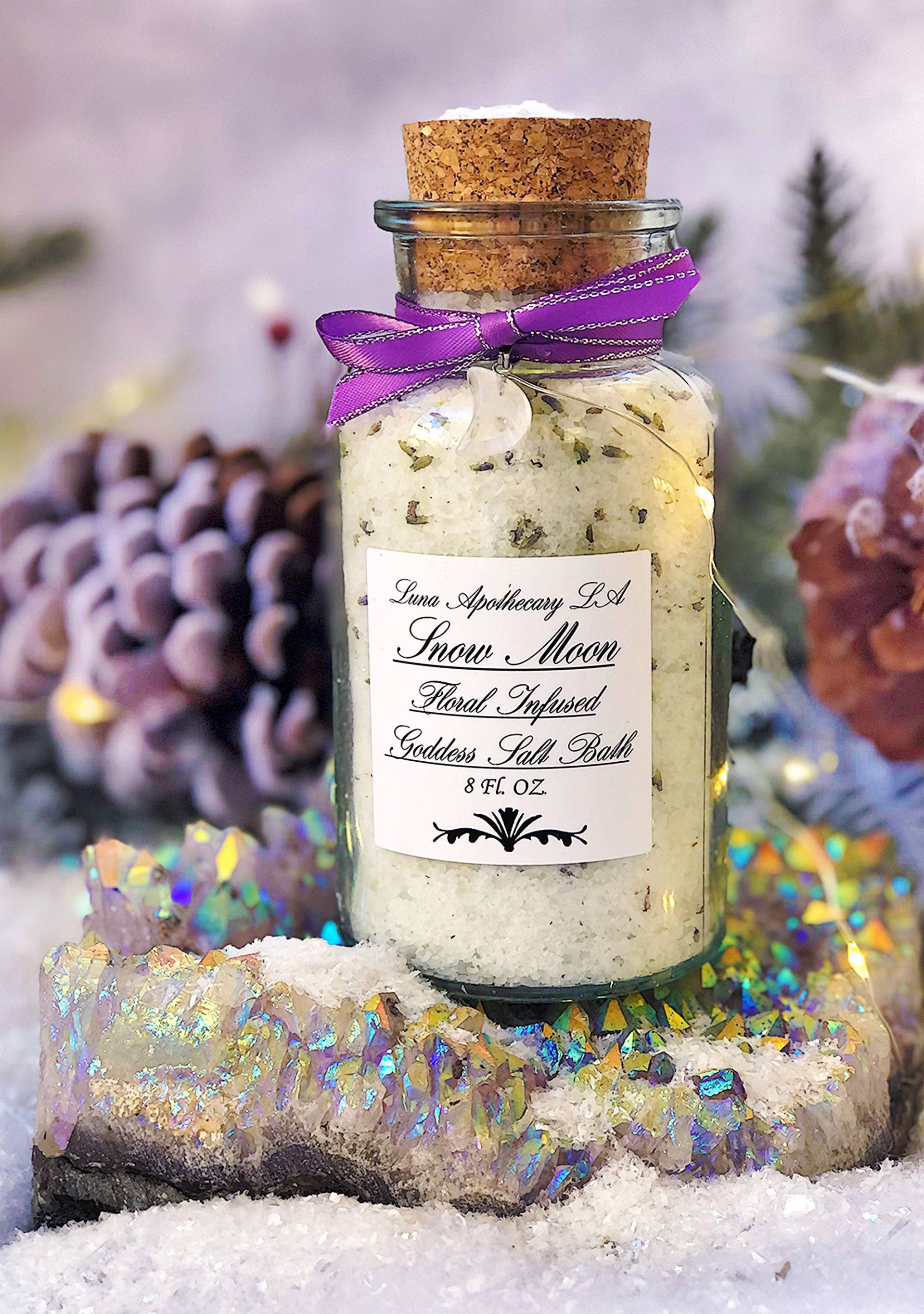 Schnee Mond ~ Lavendel Badesalz, Göttin Bad, Salk Soak, Handgefertigtes Badesalz, Spa Geschenke, Hautpflege Geschenke, Geschenk Für Sie von Etsy - Lunaapothecaryla