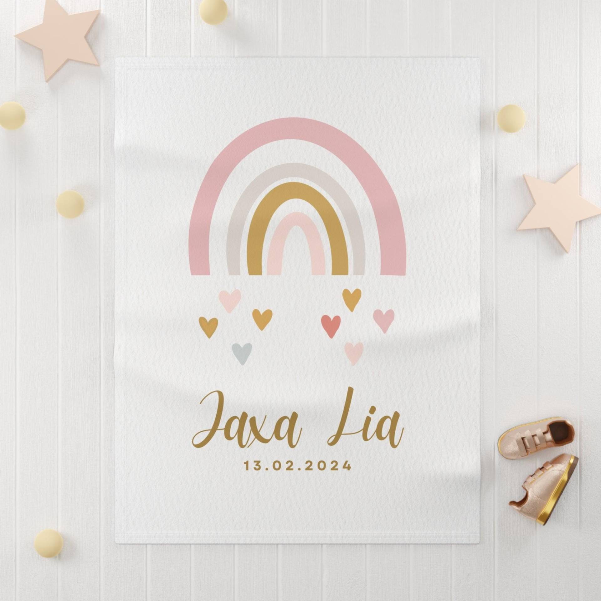 Personalisierte Babydecke Mit Namen Und Geburtsdatum - Ideales Geschenk Für Babys von Etsy - Lunasbabyshop