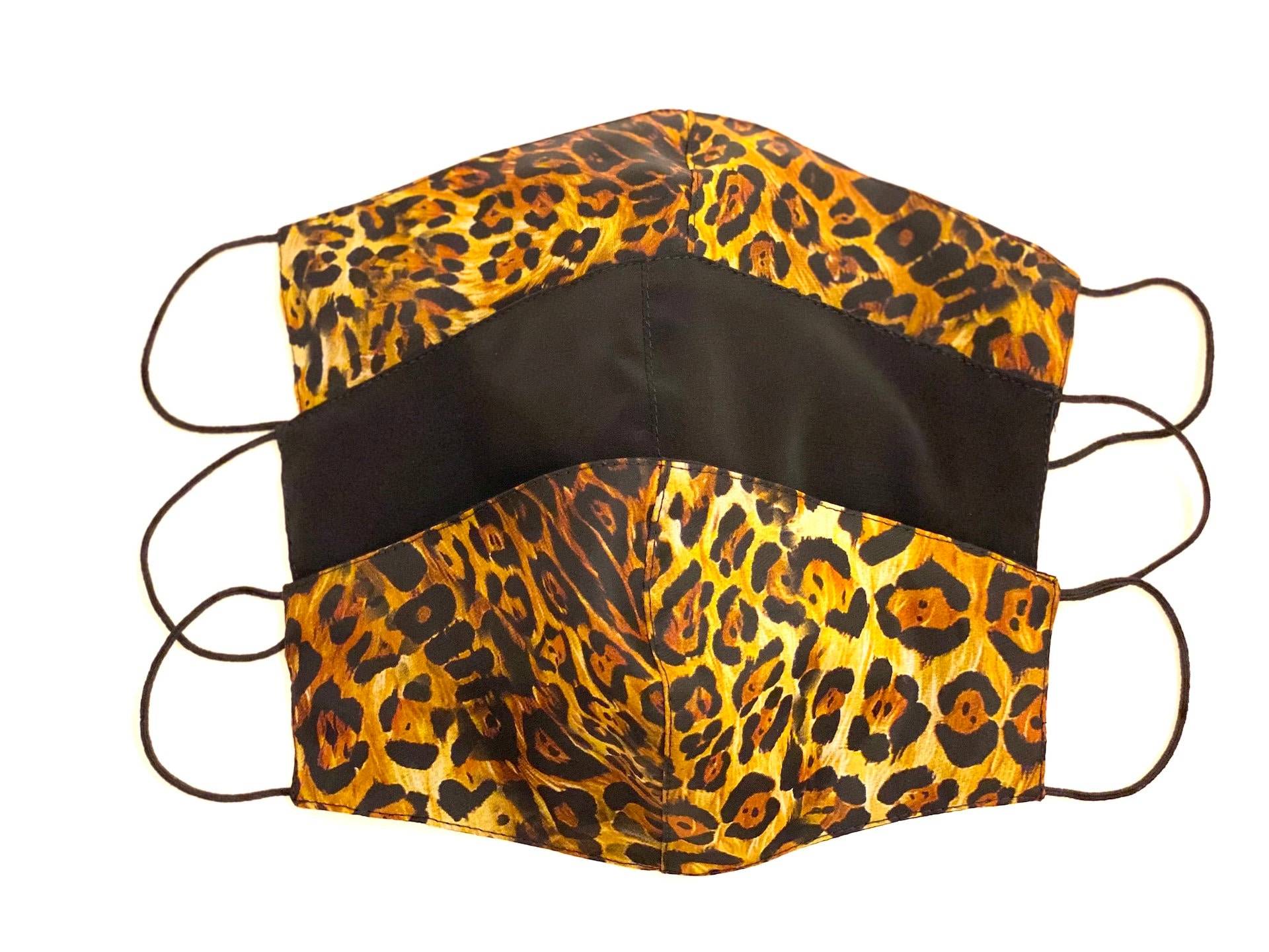 Packung Mit 3 Masken - Leopard Print & Schwarz von Etsy - LuxLeopards