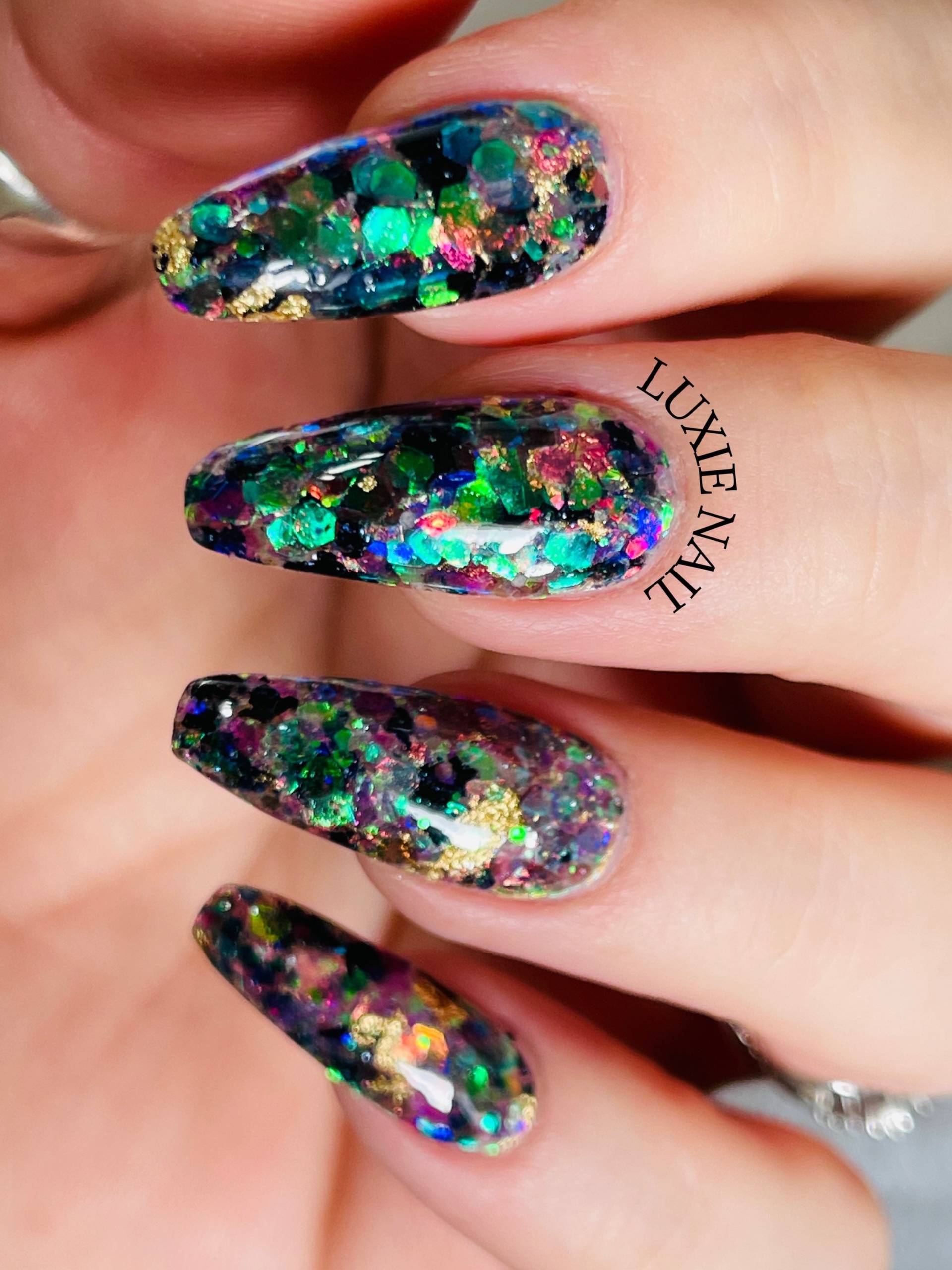 Abalone Acryl Nail Dip Powder von Etsy - LuxieNail