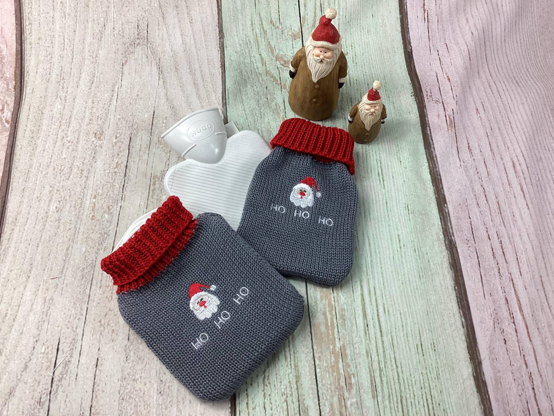 Miniwärmflasche, Wärmflaschenbezug, Weihnachtsmann Miniwärmflasche, Wärmflaschenbezug, Weihnachtsmann von Etsy - MANAStrickdesign