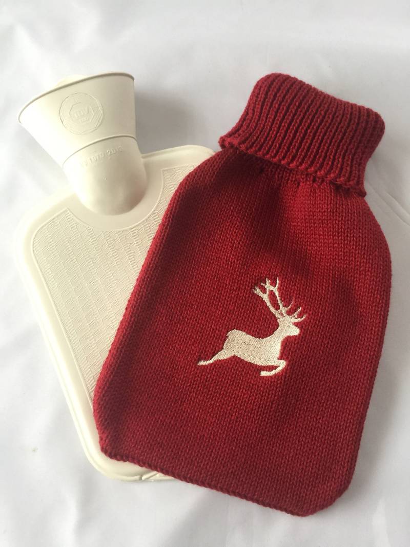 Wärmflasche, Kinderwärmflasche, Hirsch, Wärmflaschenbezug von Etsy - MANAStrickdesign