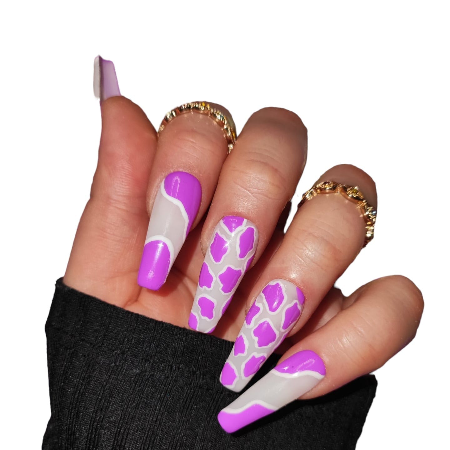 Press On Nails Lila Cool von Etsy - MEVANAILS