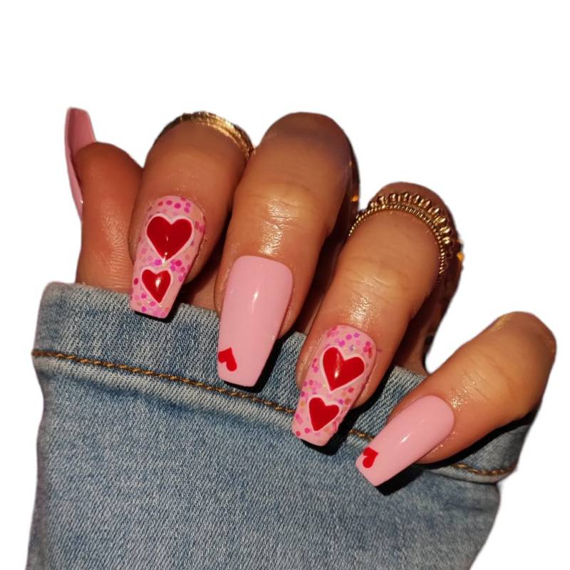 Press On Nails Love von Etsy - MEVANAILS