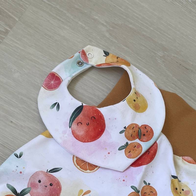 Baby Kleinkinder Spucktuch Lätzchen Halstuch Mit Süßen Orangen von Etsy - MJsMiniMode