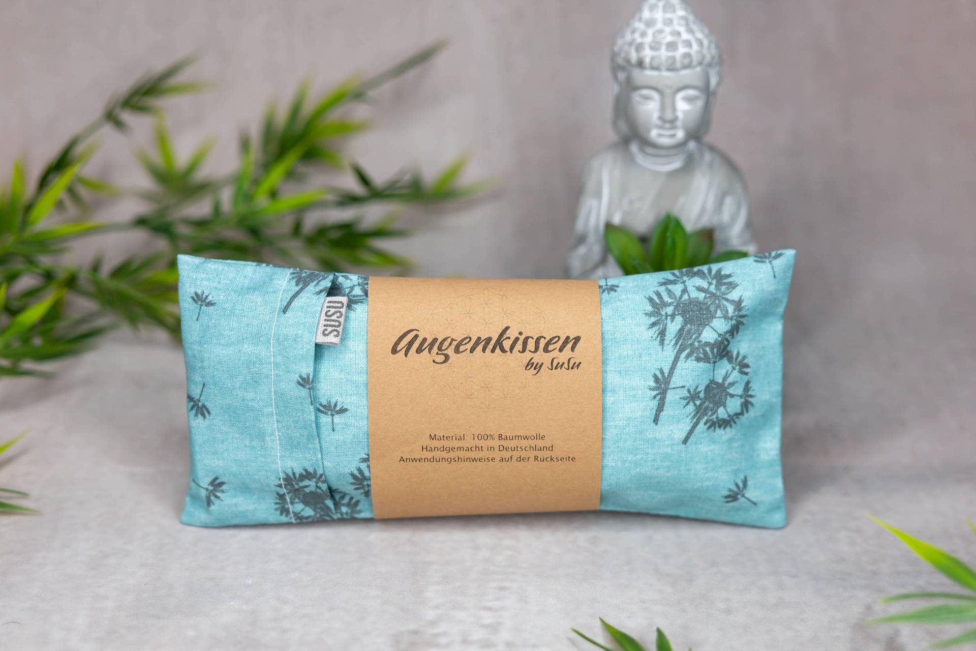 Augenkissen Petrol Pusteblumen Yoga Meditation Entspannung Homeoffice Lavendel Sandelholz Baumwolle Vegan von Etsy - MadeBySuSu