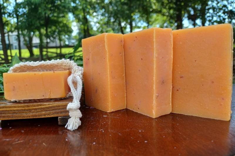 Peeling Kalt Verarbeitete Beruhigende Hafermealseife/Vegan, Feuchtigkeitsspendend, & Konditionierung Madi Es Orange Oatmeal Soap von Etsy - MadisSoapandSuch