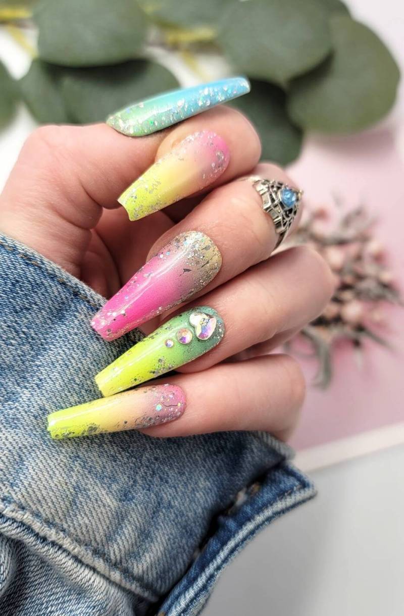 Summer Vibes Press On Nails, Heiße Sommernägel, Die Besten Nägel Für Den Sommer von Etsy - MaksMariLove