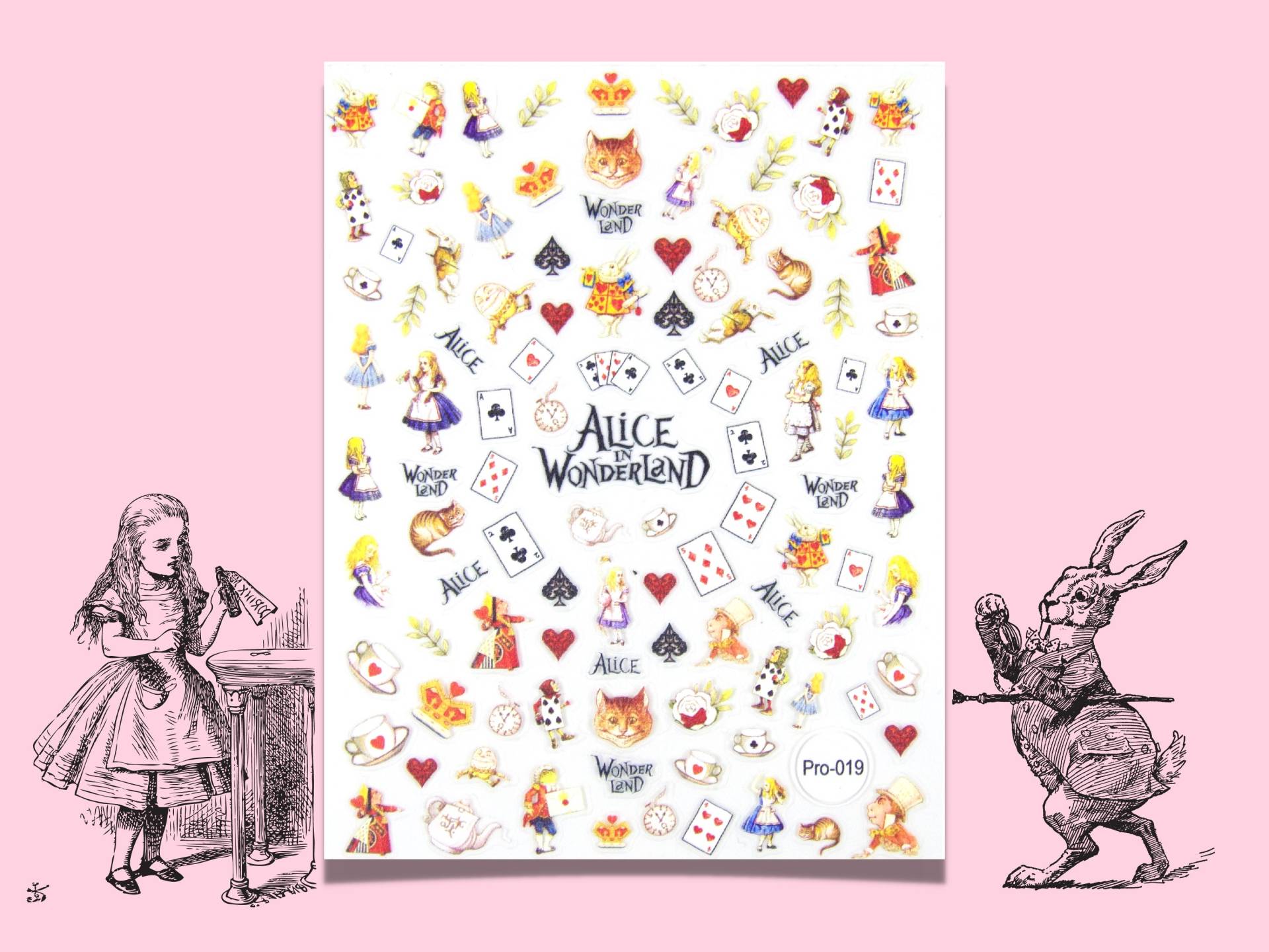 Alice Im Wunderland Nagelsticker/Ministicker Peel Off Sticker von Etsy - Makynail